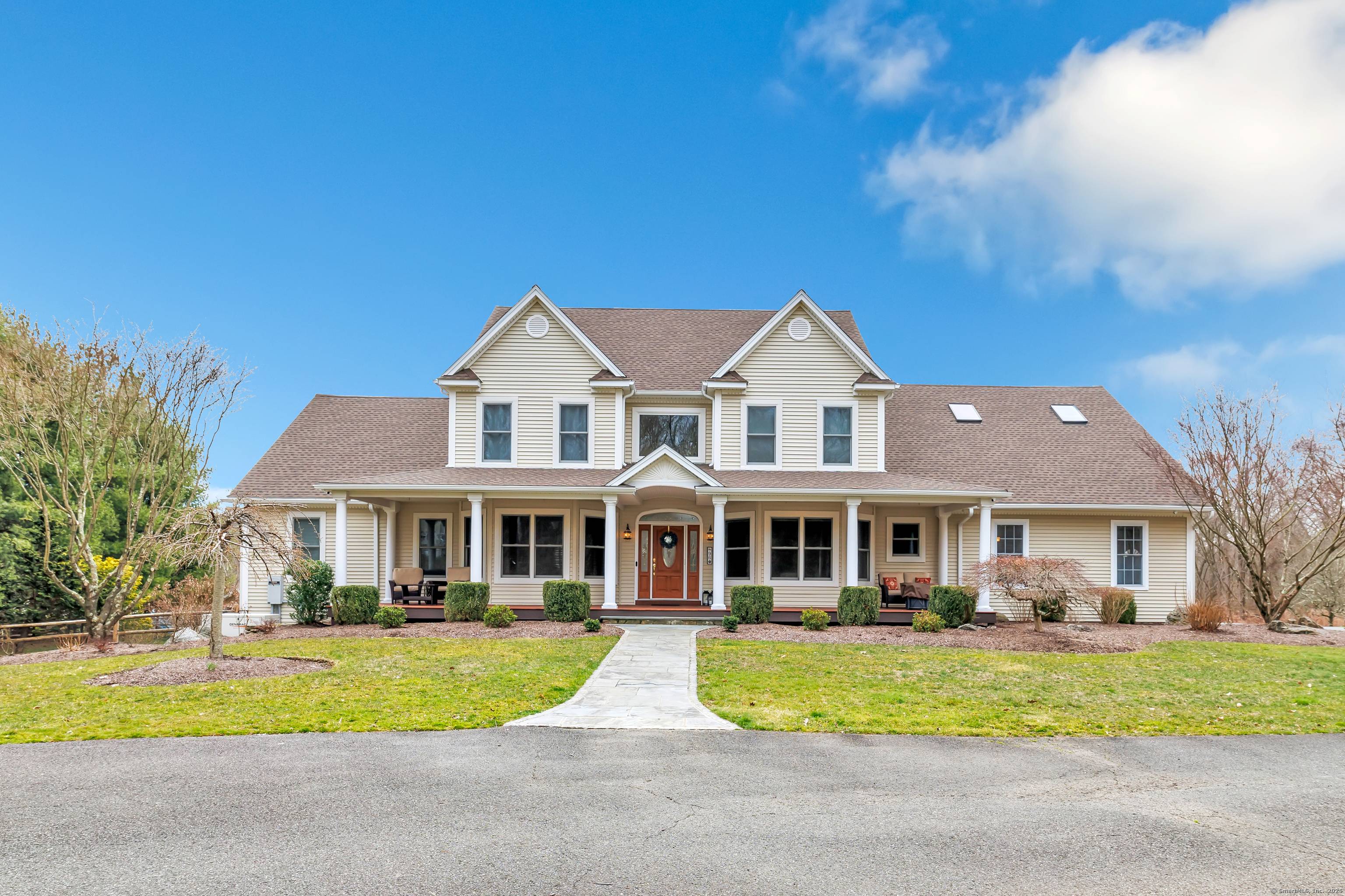 Beautiful colonial home on a private interior lot in the White Hills section of Shelton, overlooking pond and town owned open space.