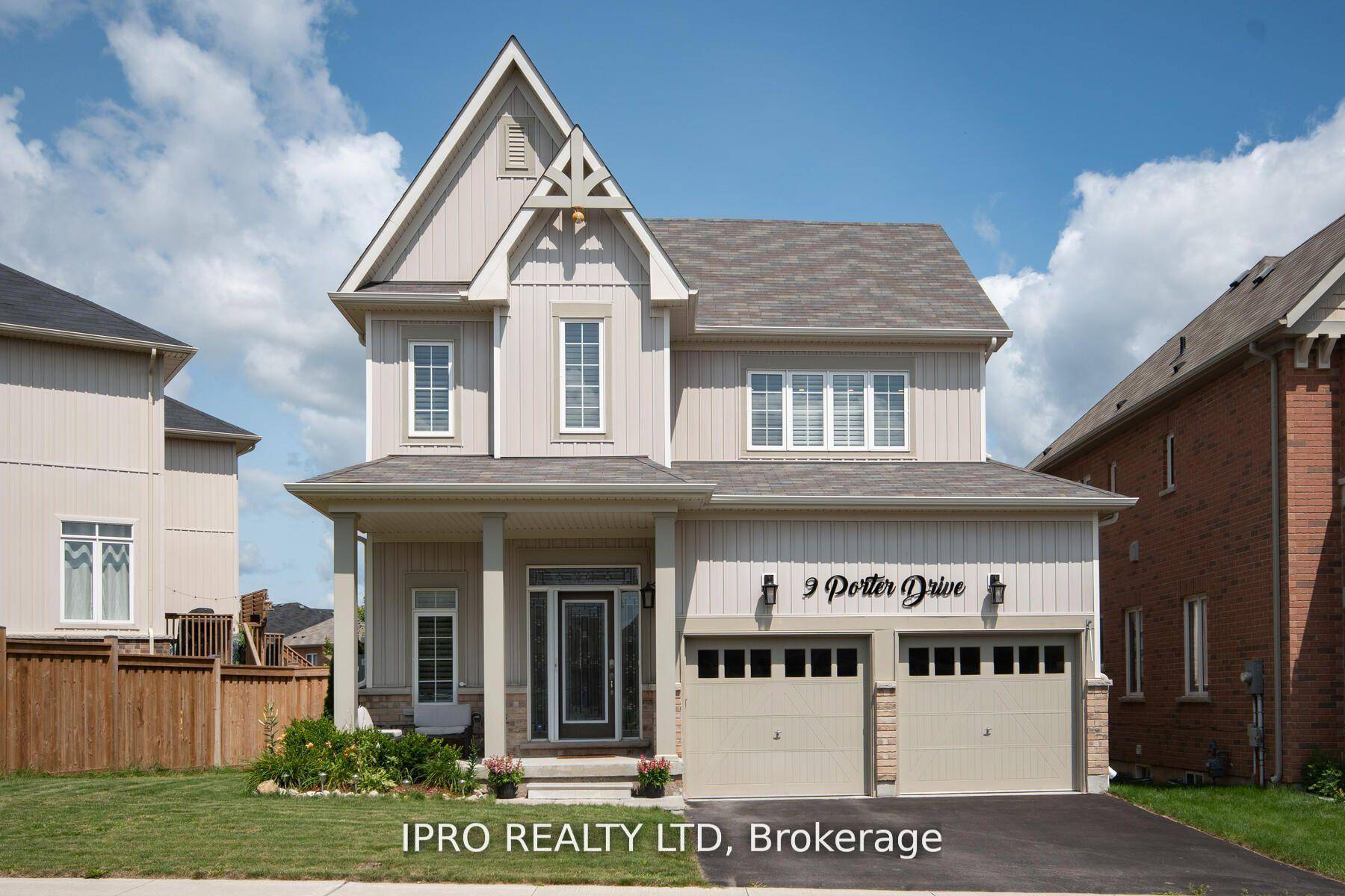 2017 built detached double car garage home on Premium lot over 56 Feet front Wide reverse pie shape featuring in an upscale west Orangeville location.