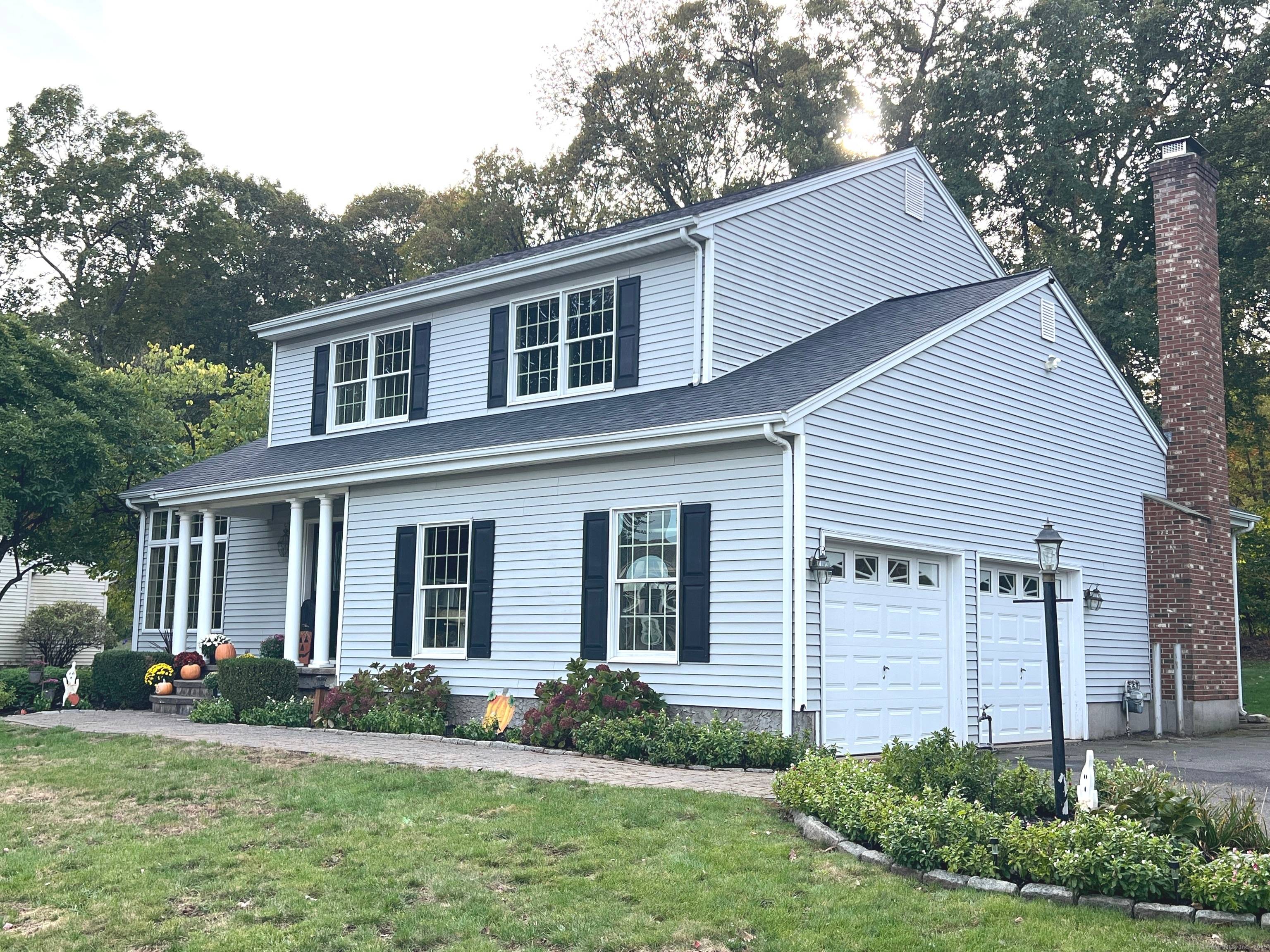 Don't miss this incredible opportunity to own a beautifully maintained three bedroom, two and a half bath Colonial style home, tucked away in a peaceful walking neighborhoodt !