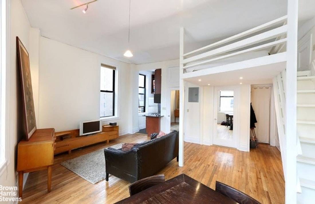 Sun splashed studio loft with skyline views available for immediate move in at One Sheridan Square, a boutique elevator condo building in the heart of the West Village.