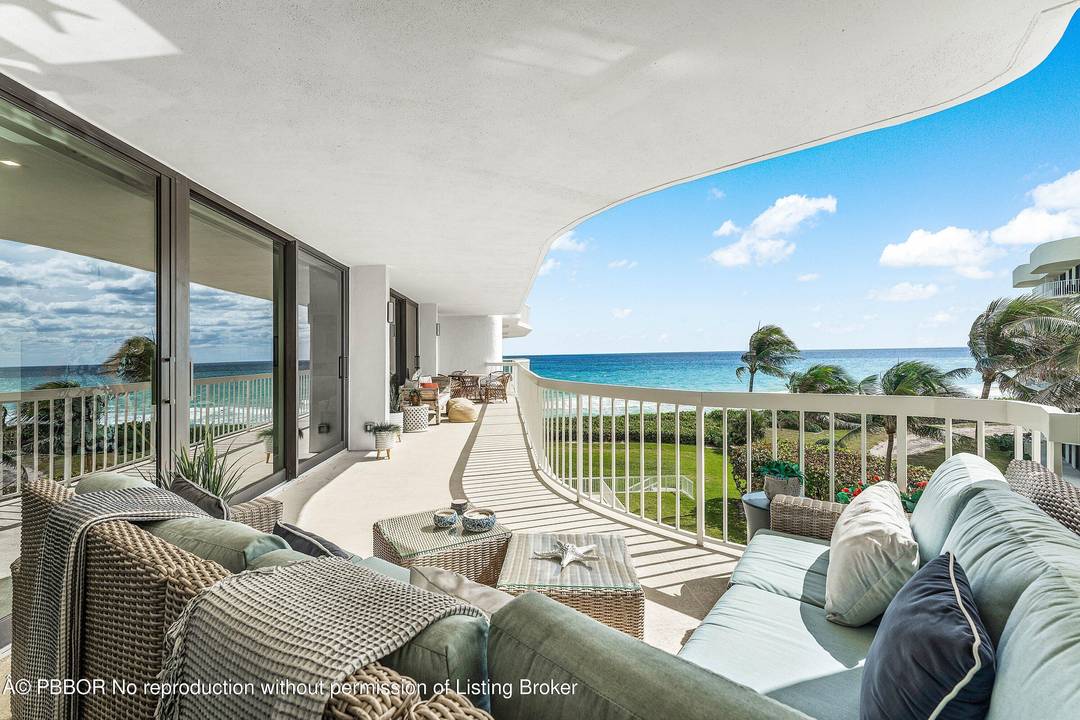 Bright, sun filled ocean views from this totally renovated, spacious and pristine 2BR 2BA residence in the highly desirable Meridian.