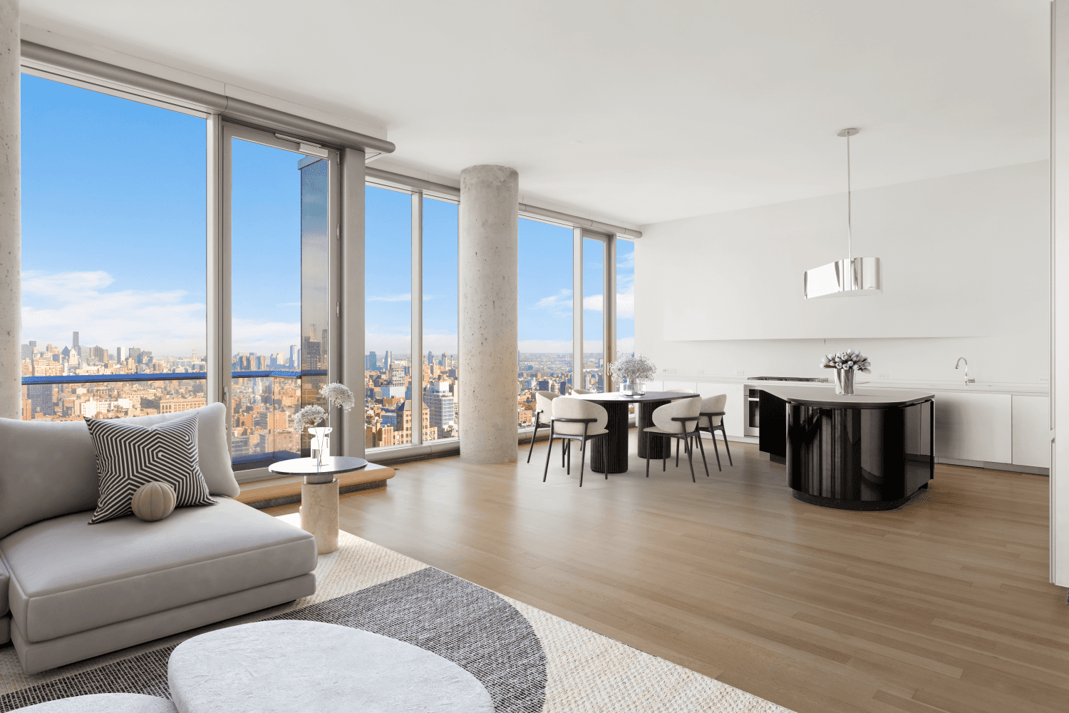 Palatial Skyline amp ; River Vistas Discover this 4 Bedroom Private Residence at the Trophy 56 Leonard Building Perched on the 39th floor, this 4 bedroom, 4.