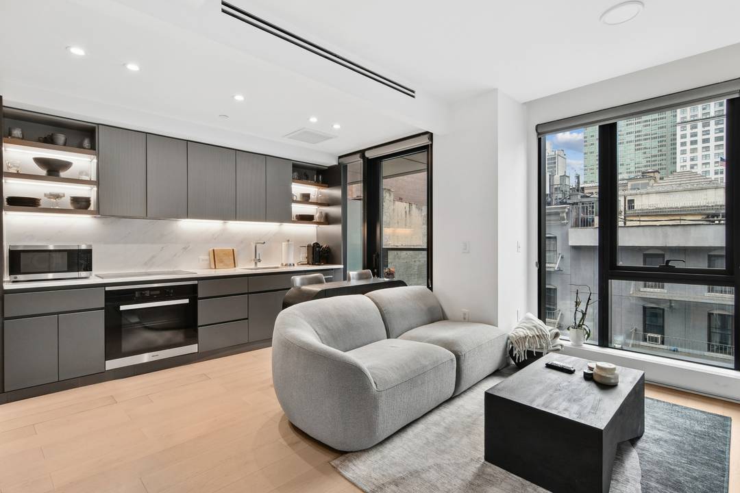 Residence 4B is a thoughtfully designed one bedroom home with a private balcony, floor to ceiling windows, and open north and east exposures that bring in consistent natural light throughout ...