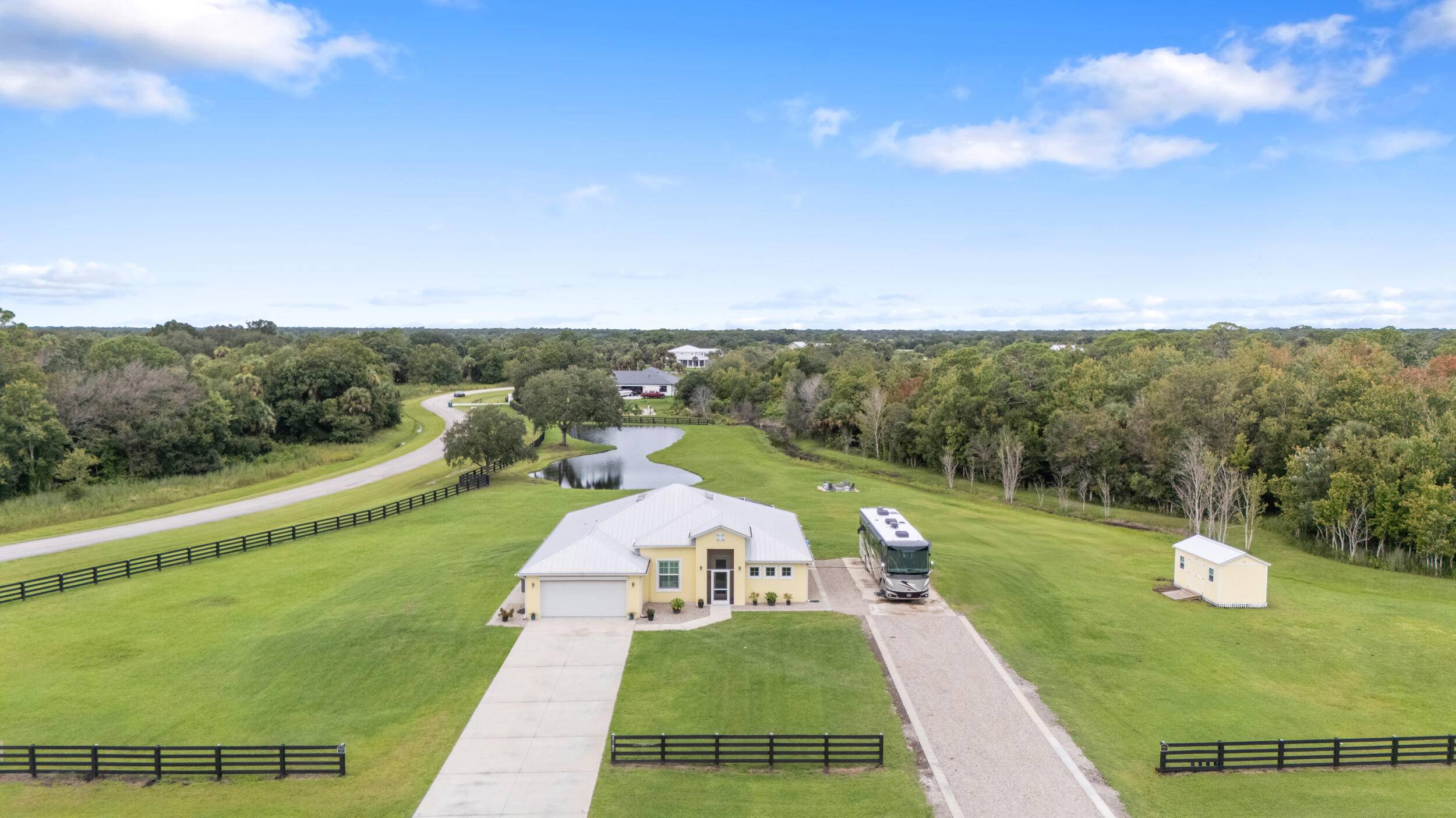 Here is a pristine 2022 custom CBS home situated on 5 acres in the upscale ranchette community of Bridlewood Ranches.