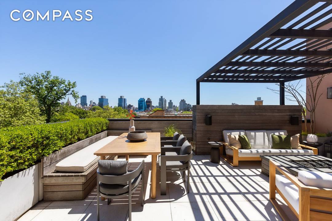 Perched atop a classic 25 foot wide Carroll Gardens brownstone, with 12 over 12 paned casement windows framing unobstructed views of Carroll Park, this three bedroom duplex penthouse at 241 ...