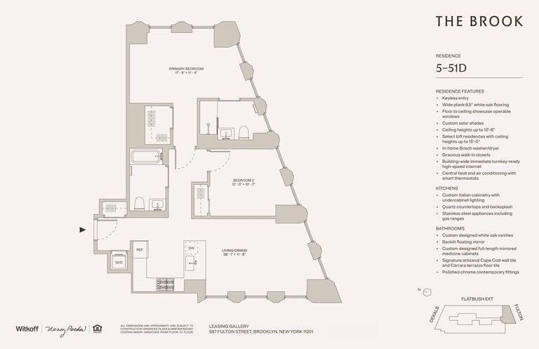 Reach out today to schedule a tourImmediate Occupancy AvailableBe one of the first to preview The Brook, Downtown Brooklyn's newest architectural masterpiece.