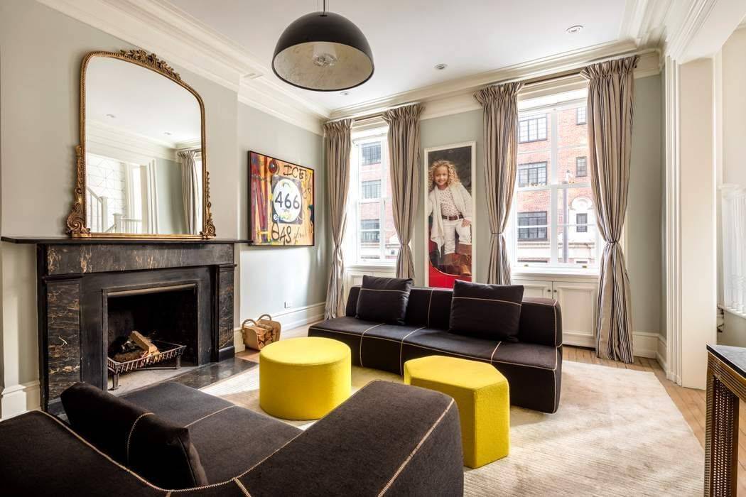 Ideally located steps from iconic Washington Square Park and encompassing the top three floors of 22 foot wide Greek revival mansion this rare offering offers the perfect balance of historic ...