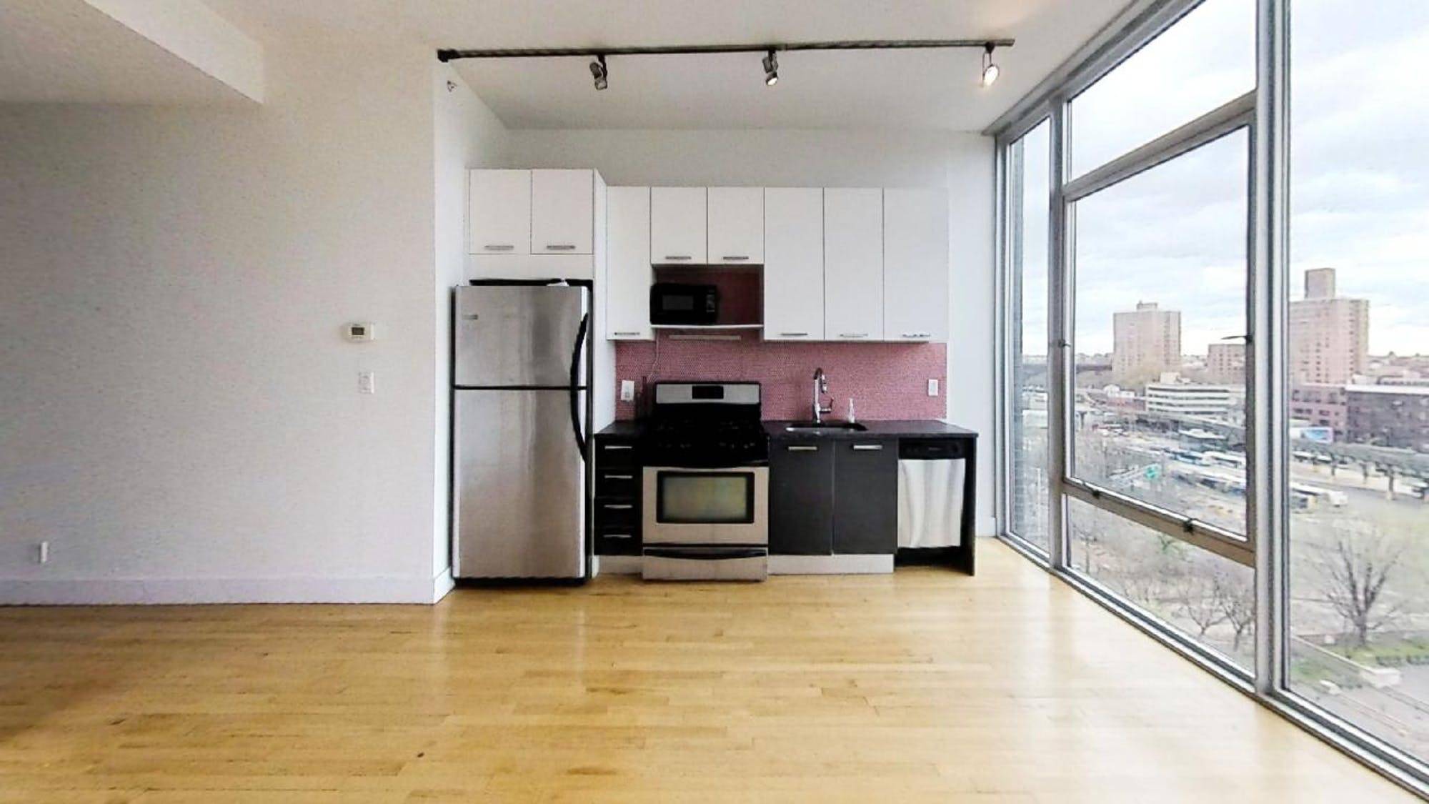 Enjoy unobstructed views and sunlight from your private balcony.