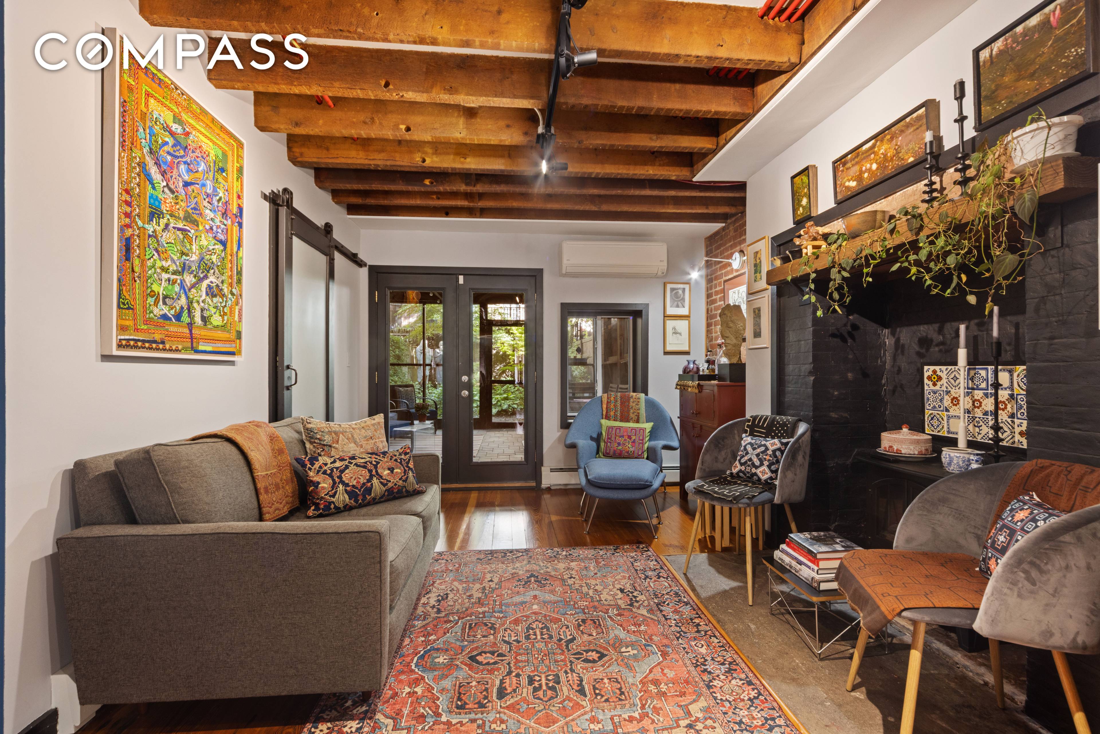 Thoughtfully renovated, this historic 17 foot wide, 3400 square foot townhouse is currently re configured as 2 separate apartments and can easily be re imagined as a single residence.