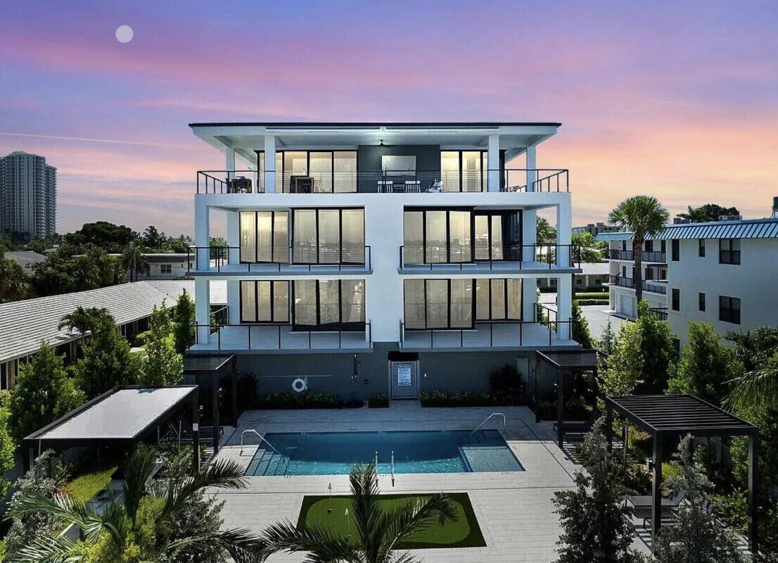 New construction condo property elevated 6 ft first floor 22 ft above average tide inter coast water front minutes to inlet modern design porcelain tile 4 x 4, 10 ft ...