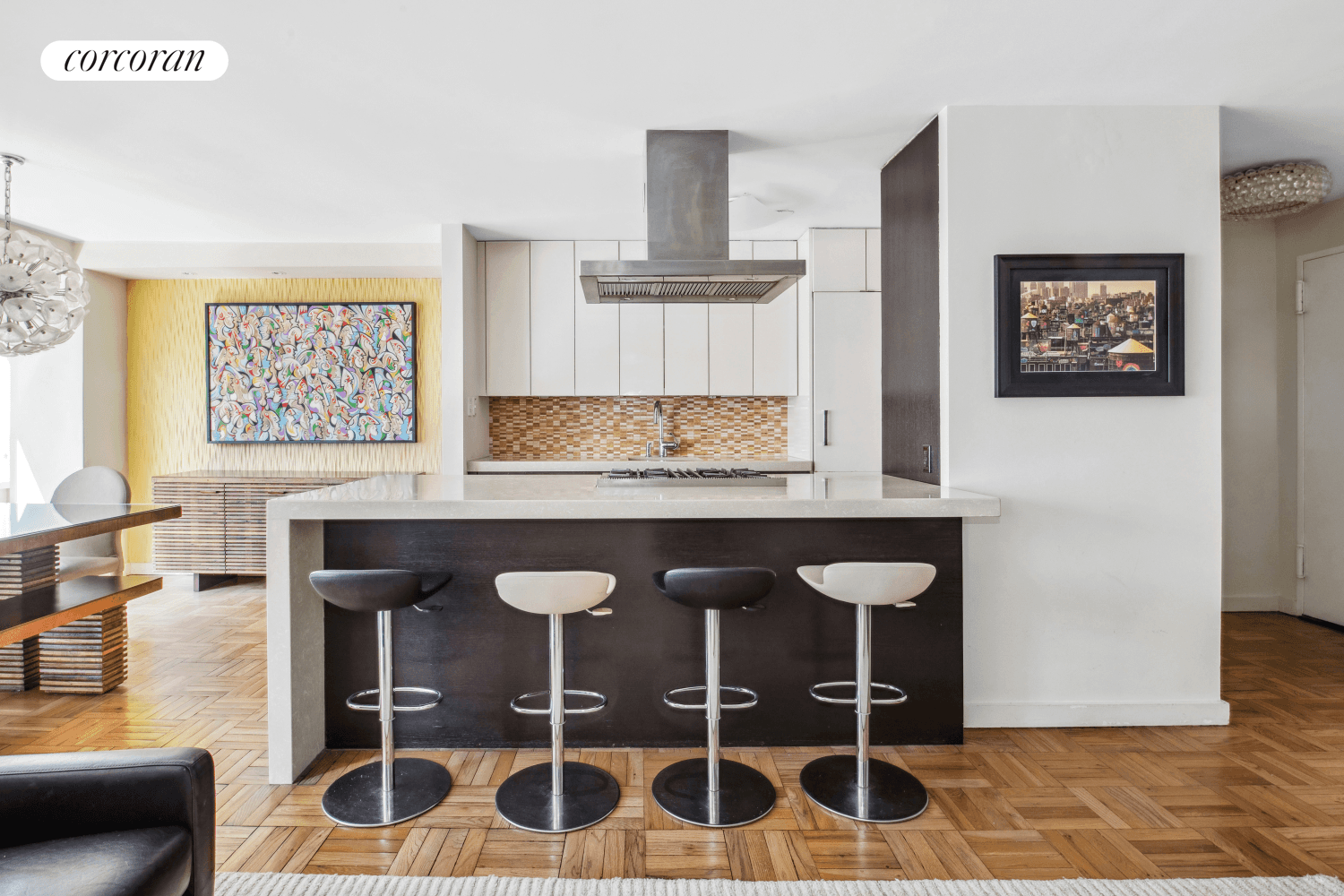Located in the heart of Lincoln Square, this high floor, bright and elegantly FULLY RENOVATED OVER SIZED 2 bedroom 2 full bathroom apartment is turn key ready !