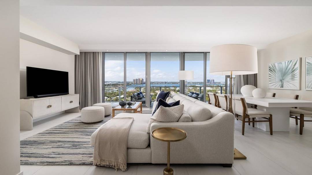 Beautifuly furnished Luxury waterfront living at Amrit Ocean Resort amp ; Residences, newly developed beachfront property on Singer Island in the Palm Beaches.