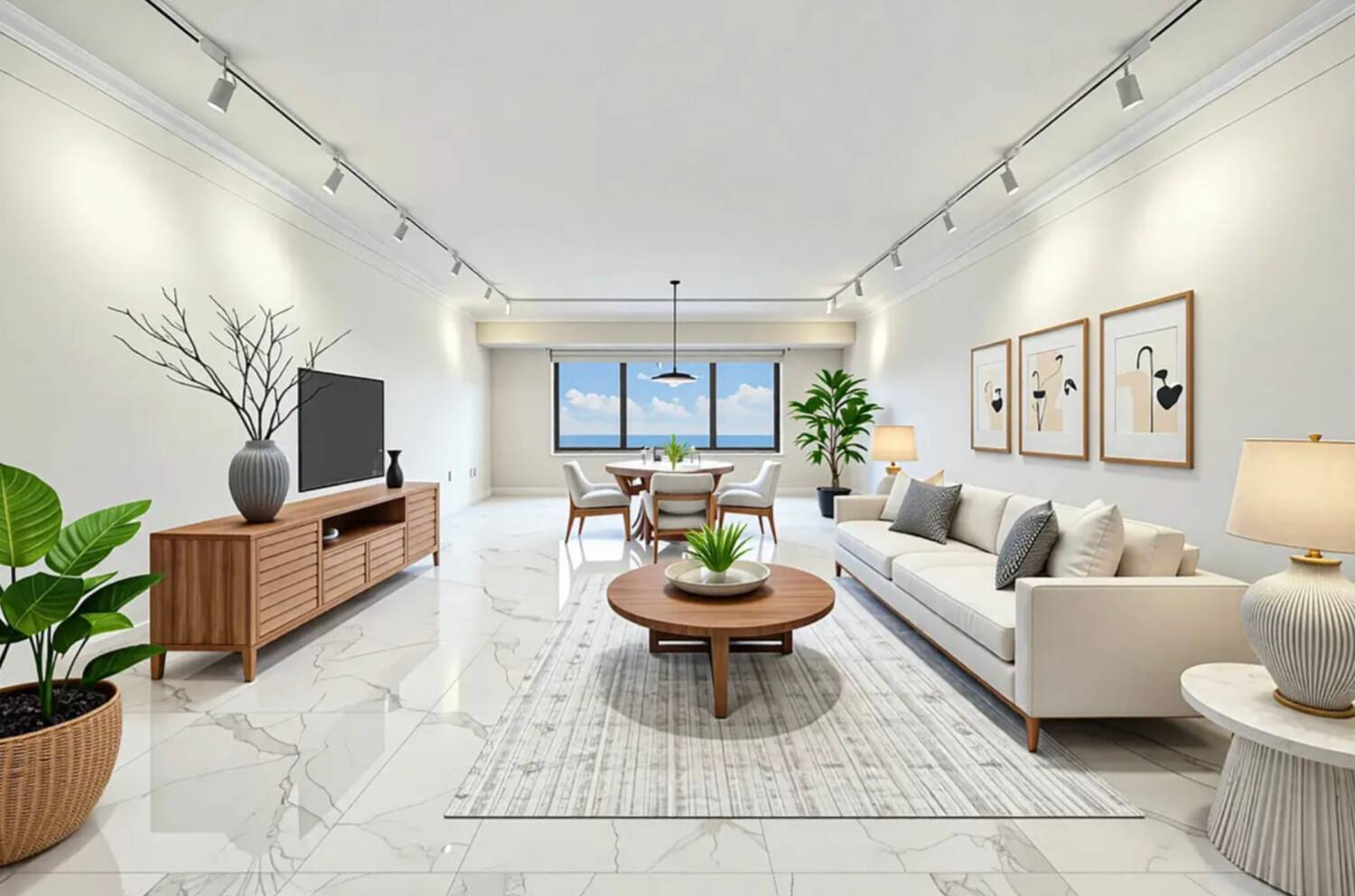 Perched on a high floor, Residence 27B at 60 East End Avenue offers sweeping East River and city views through oversized windows that flood the home with natural light.