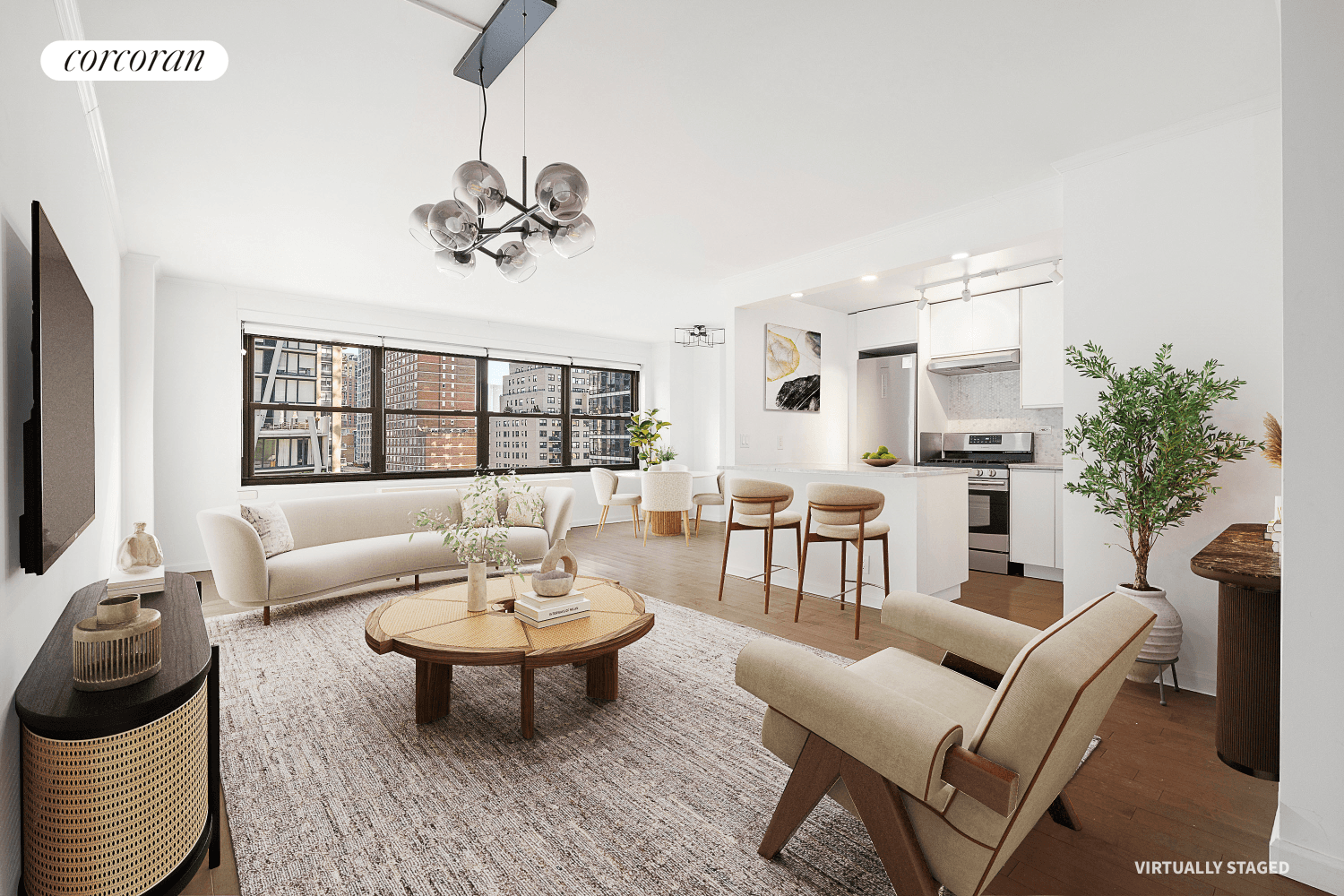 Remarkably Renovated Junior 4 with Exceptional Natural Light Welcome to 160 West End Ave, Apt 15T a beautifully updated and spacious Junior 4 apartment in the heart of Lincoln Towers.