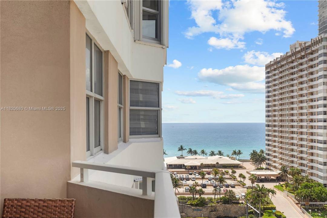 Completely renovated 1 bedroom with stunning south facing views of the ocean and intracoastal.