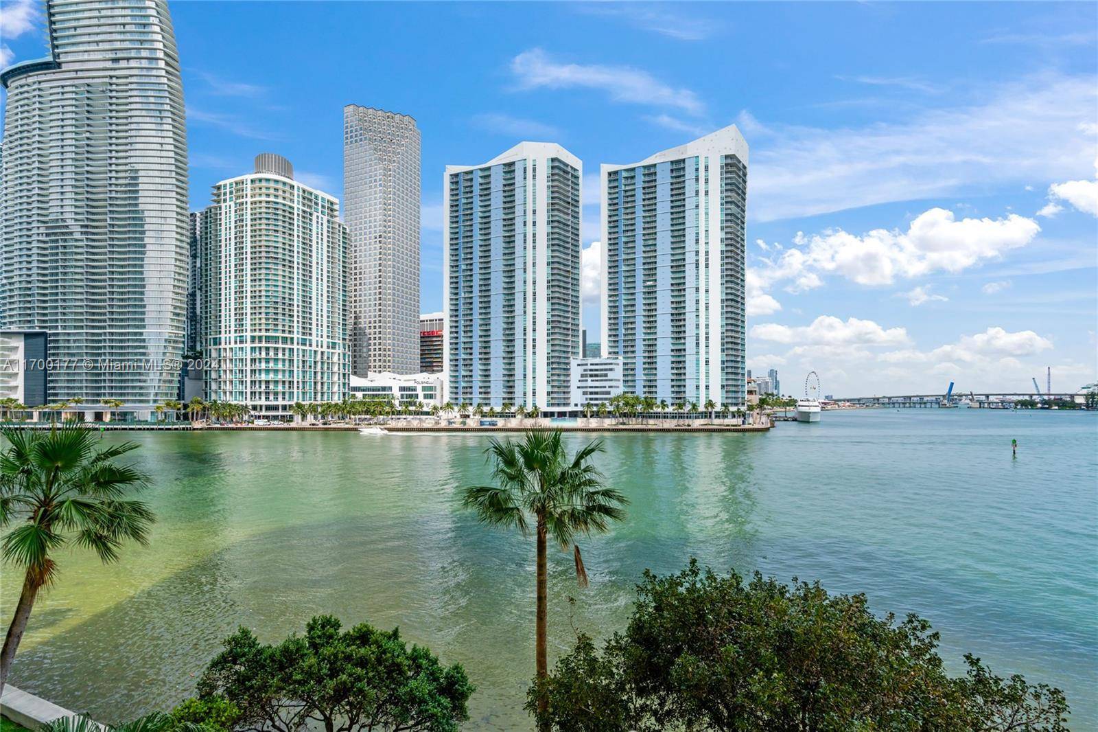 Enjoy a direct water view from this spacious 3 bedroom unit, currently configured as a 2 bedroom with a family den space.
