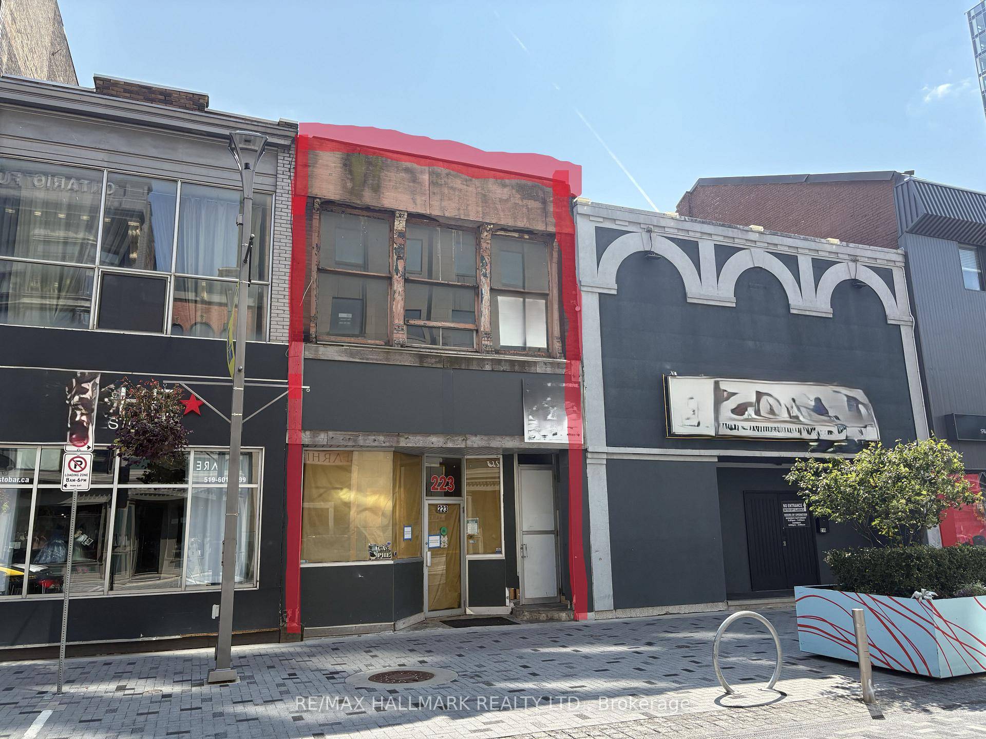 Mixed use commercial residential property.