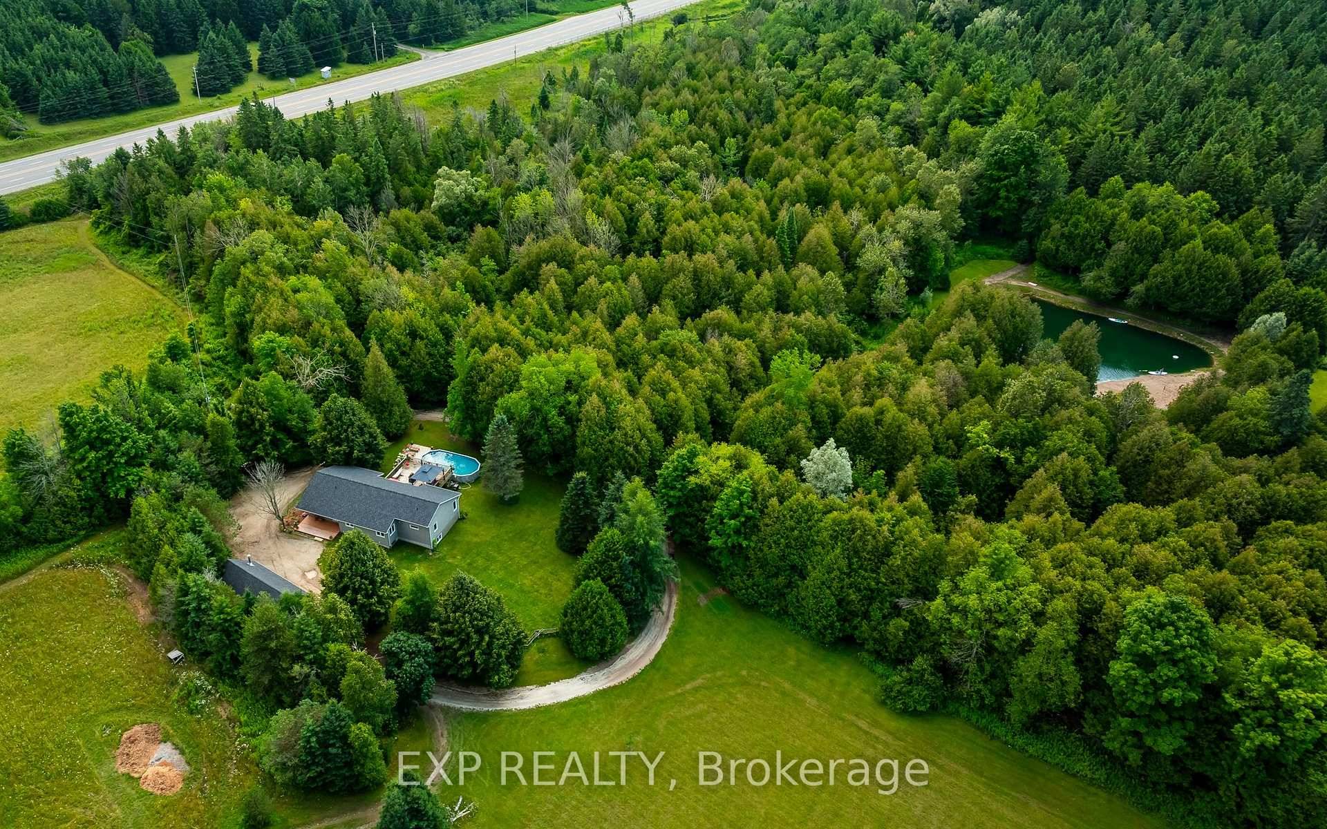 This is the life ! 33. 5 acres including a 5 bedroom bungalow with a pool, your private pond amp ; beach, and 2 cozy cabins creating a very successful ...