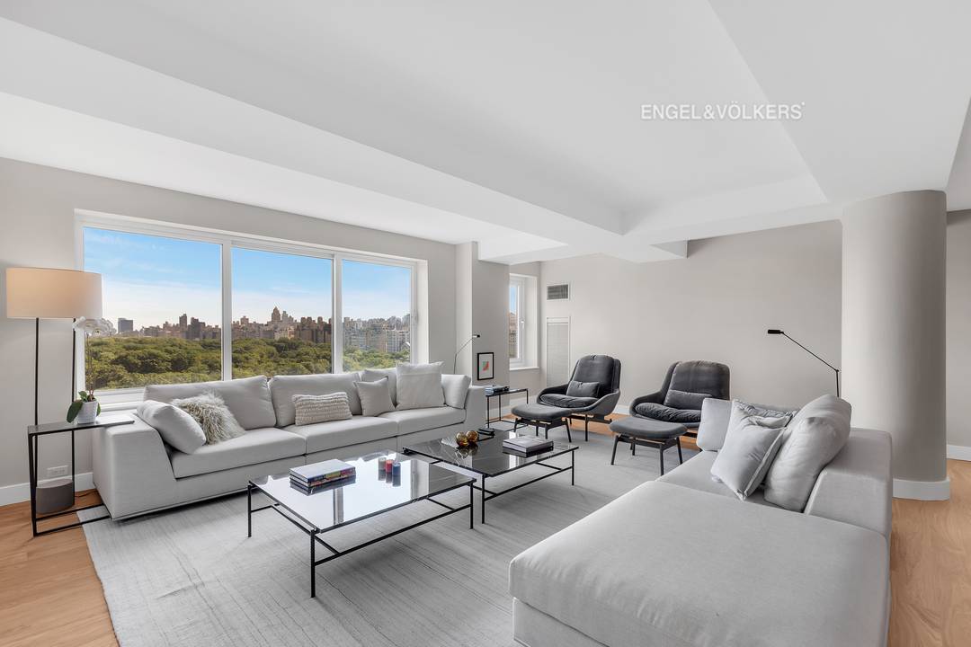 Enjoy sweeping views from the southern edge of Central Park in this renovated, fully furnished, beautifully appointed three bedroom, three and a half bath residence.