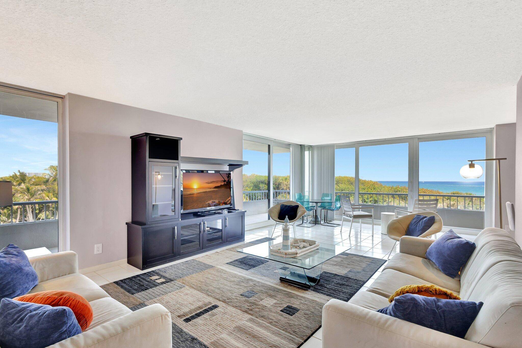 Lovely 2 bedroom 2 bathroom seasonal condo with ocean, intracoastal, and preserve views.