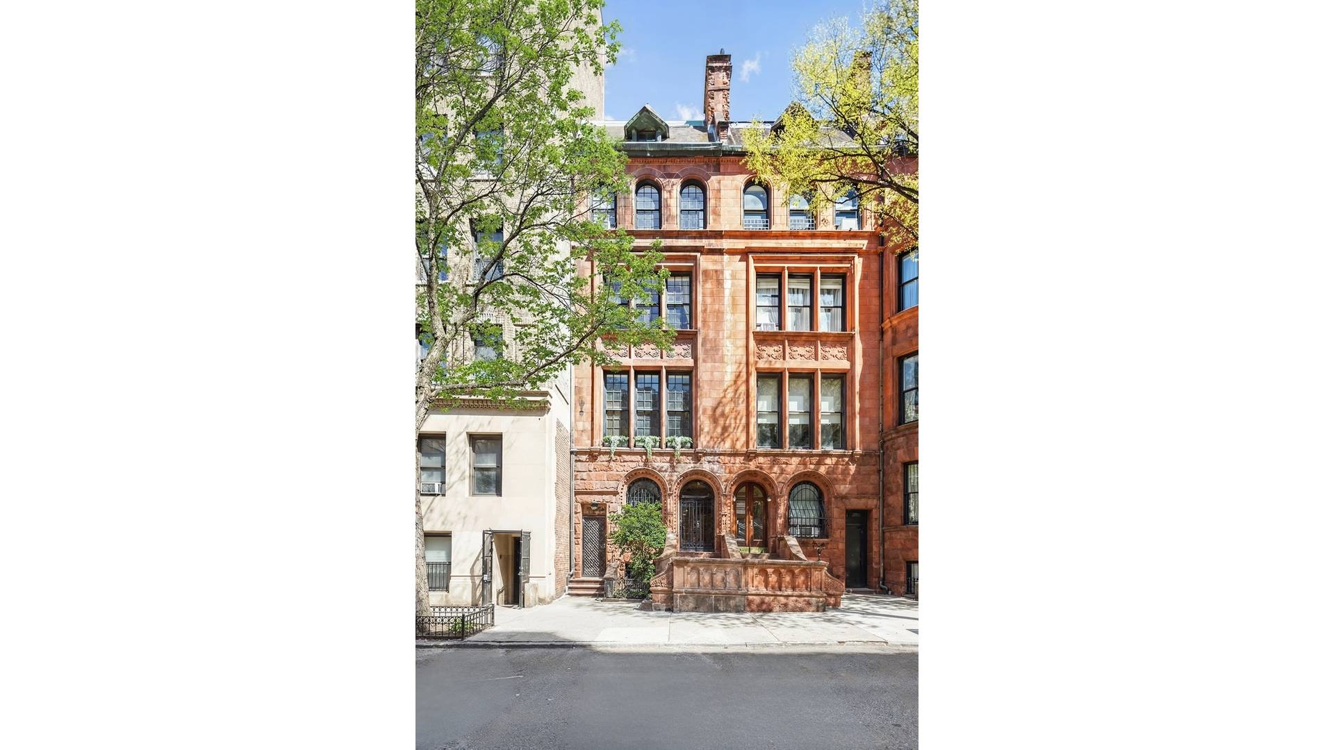 Built in 1890, 321 West 77th Street is a charming single family townhouse blending Romanesque Revival and English Renaissance styles.