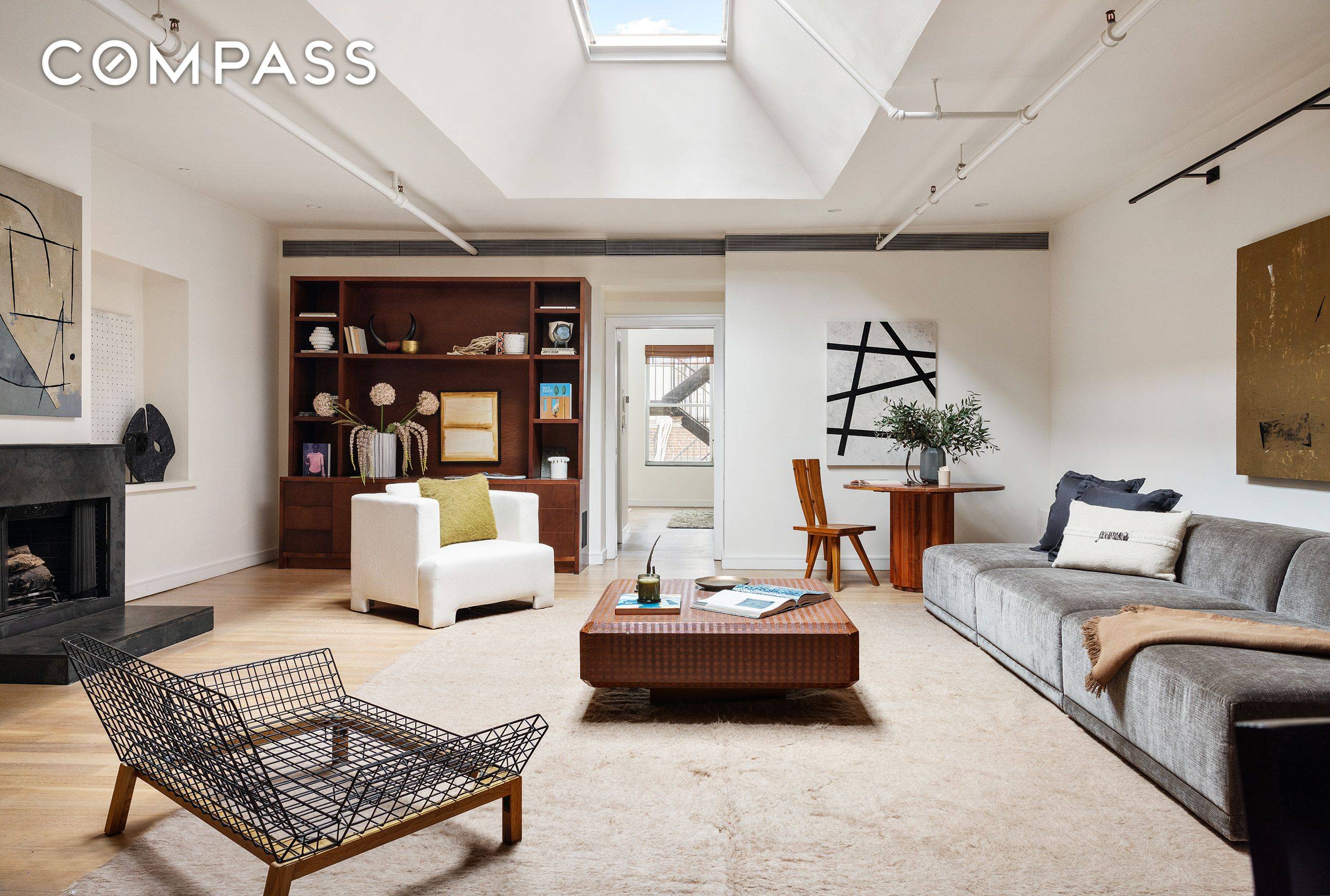 A SoHo loft with three exposures and a large skylight, 169 Mercer Street, PH is a top floor residence on one of the neighborhood's best blocks.