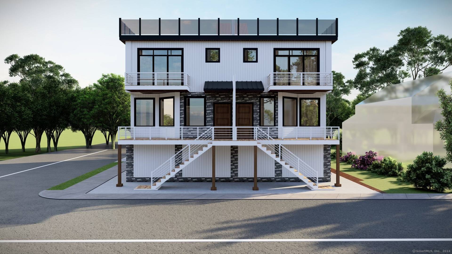 Own your own brand new luxury condo with ocean views from your rooftop deck and walking distance to the beach in sought after Woodmont section of Milford.