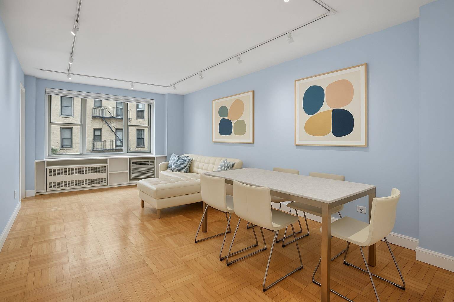 Welcome to residence 4B, a one bedroom apartment that offers a blend of modern comfort and thoughtful design.