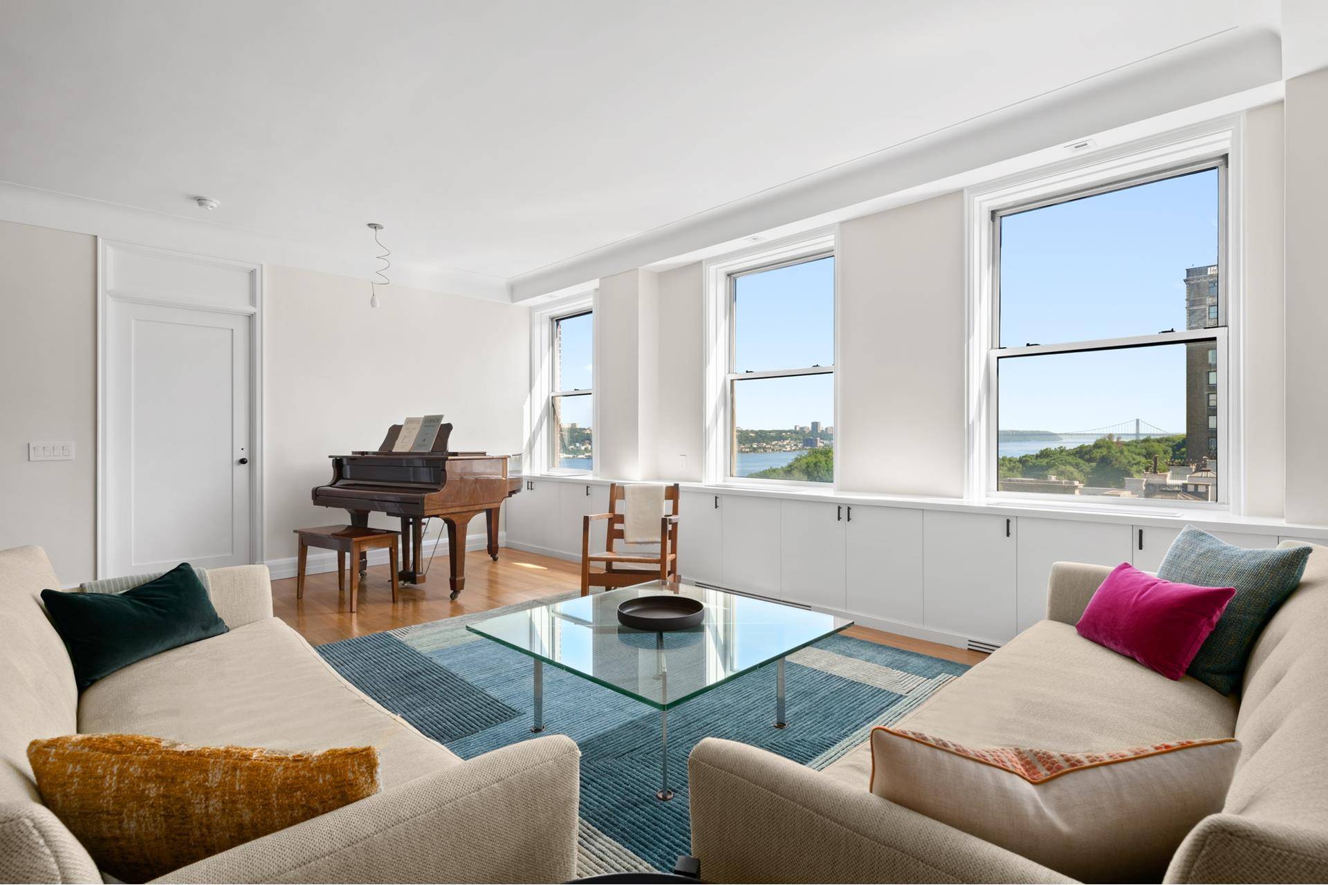 Welcome home to this gorgeous, completely re imagined 3BR 2BA residence with extraordinary views of Riverside Park, the Hudson River and the George Washington Bridge.