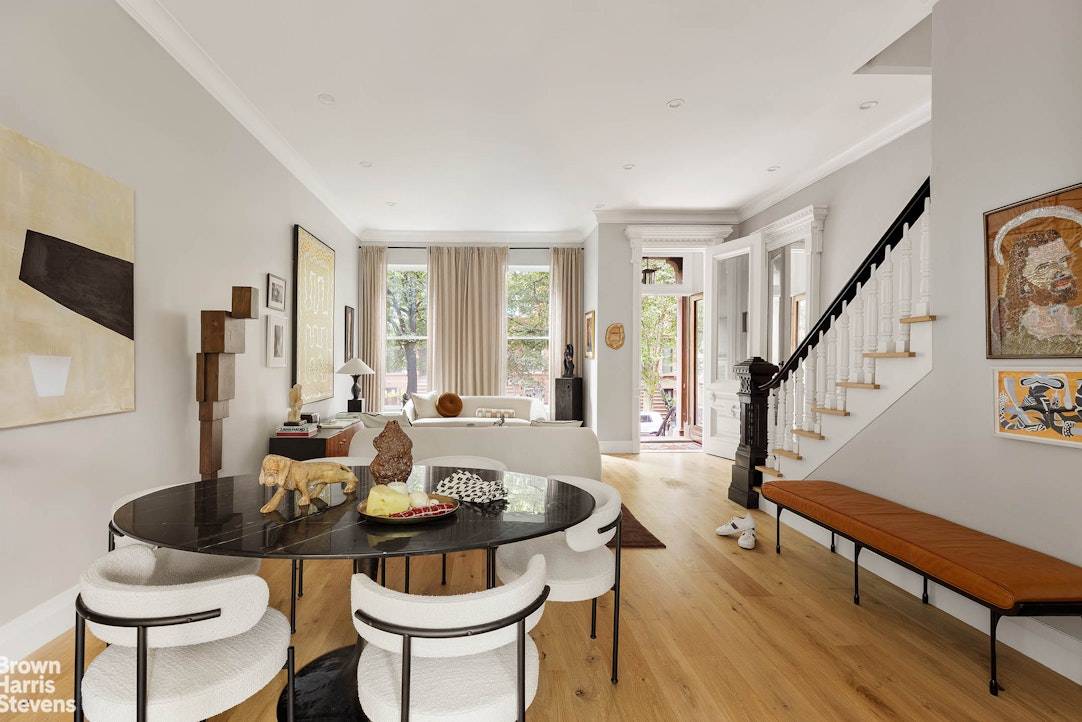 Welcome home to this thoughtfully reimagined townhouse sits on a picturesque tree lined block in historic Bed Stuy, offering 3, 600 square feet of living space plus a fully finished ...