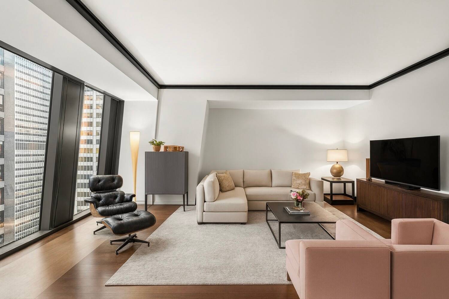 Elegant 1 Bedroom, 1. 5 Bath residence above MoMA designed by Pritzker Prize winning architect Jean Nouvel, with interiors by Thierry Despont.