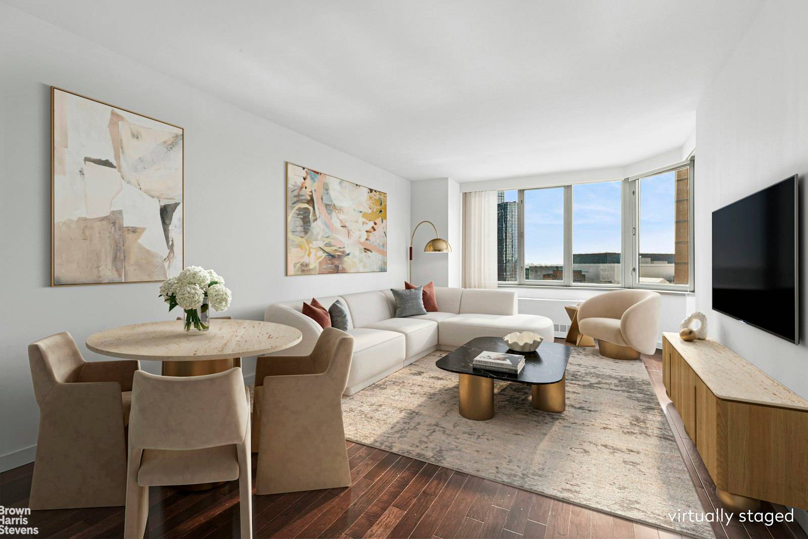 Experience elevated city living in Residence 15J, a thoughtfully updated one bedroom, one bath home designed for both style and comfort.