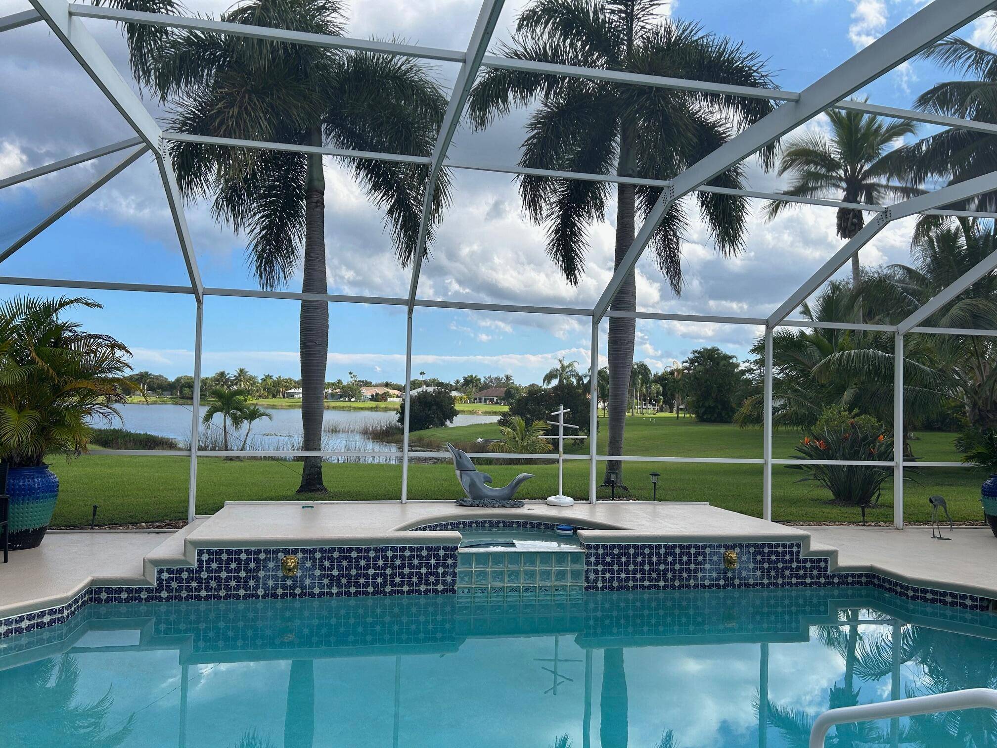 Fully furnished appointed single family home located in the beautiful gated community of Lake Grove in Palm City.