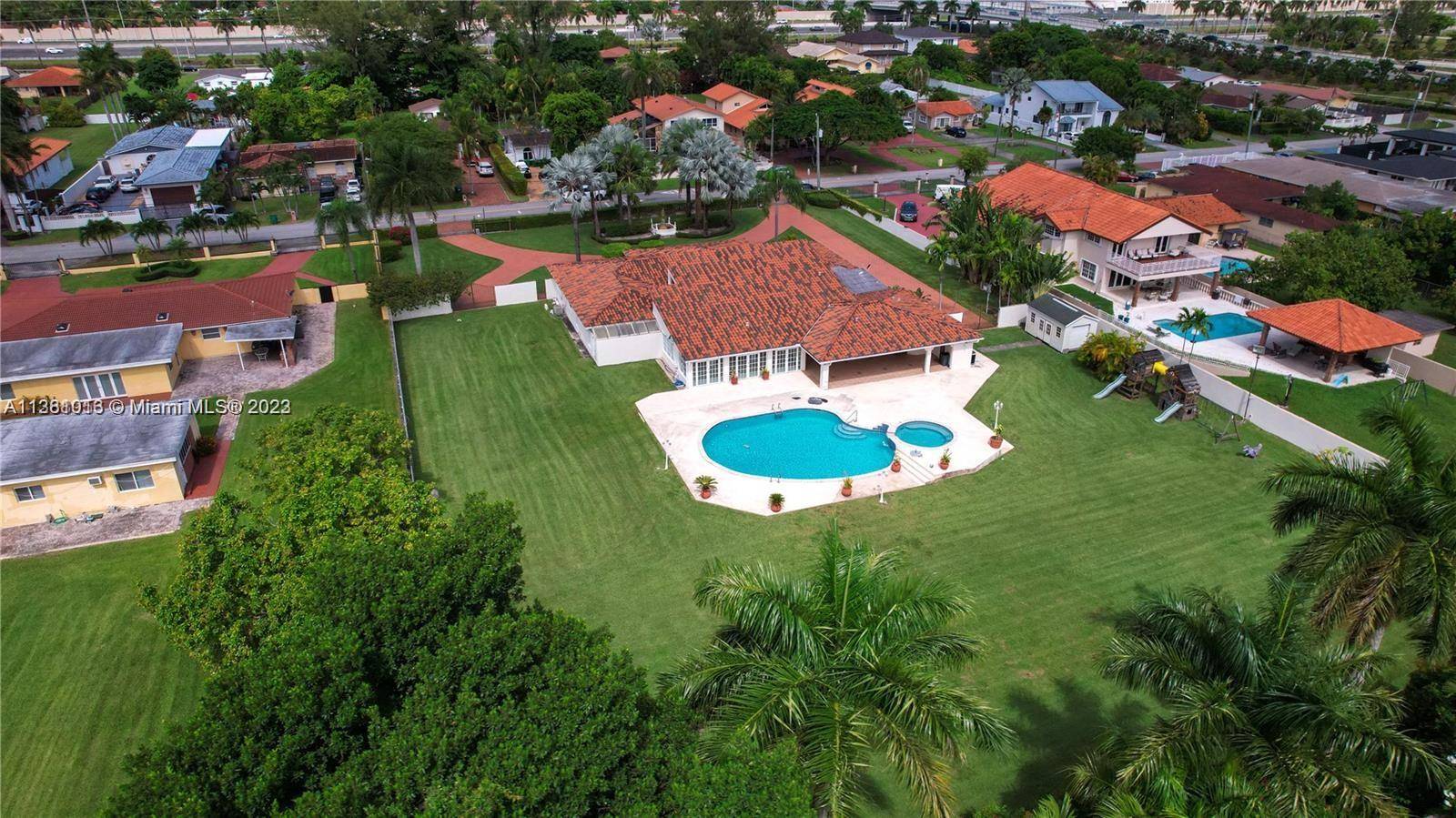 Remarkable Italian Mediterranean Gated Mansion 6 bedrooms with large pool and plenty of space for entertaining.
