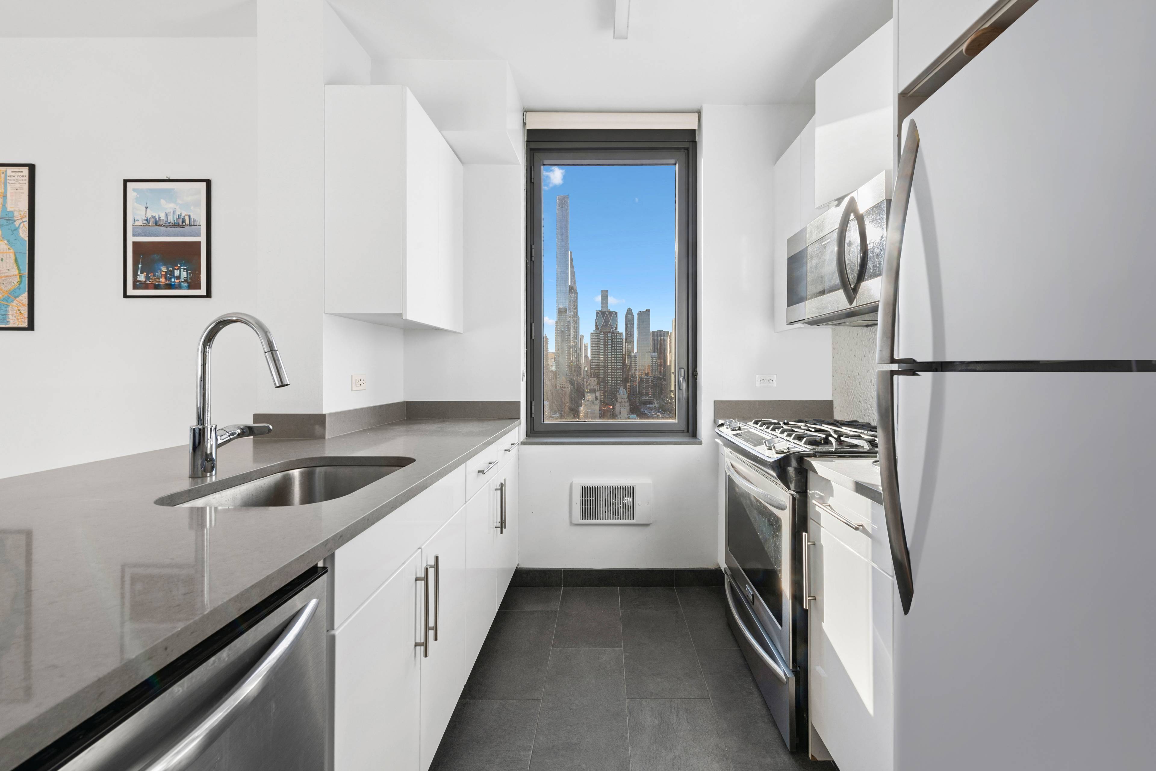 High floor 6 month short term rental in luxury High rise building with 45, 000 SF of amenities.