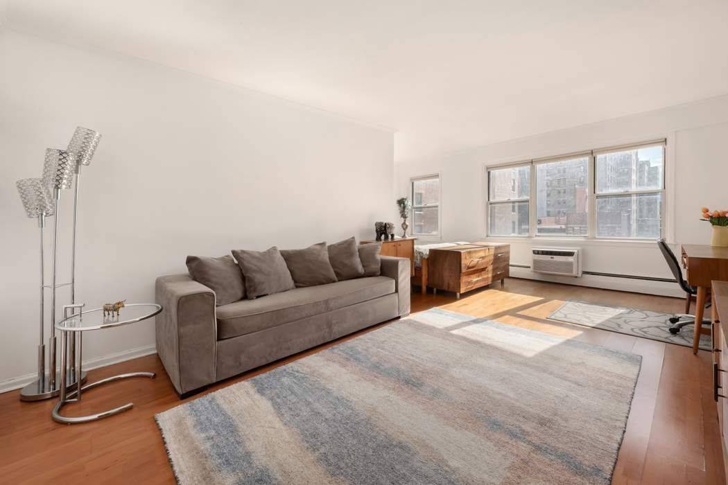 Move right into this super sunny and cheery alcove studio with glorious open Southern exposure !