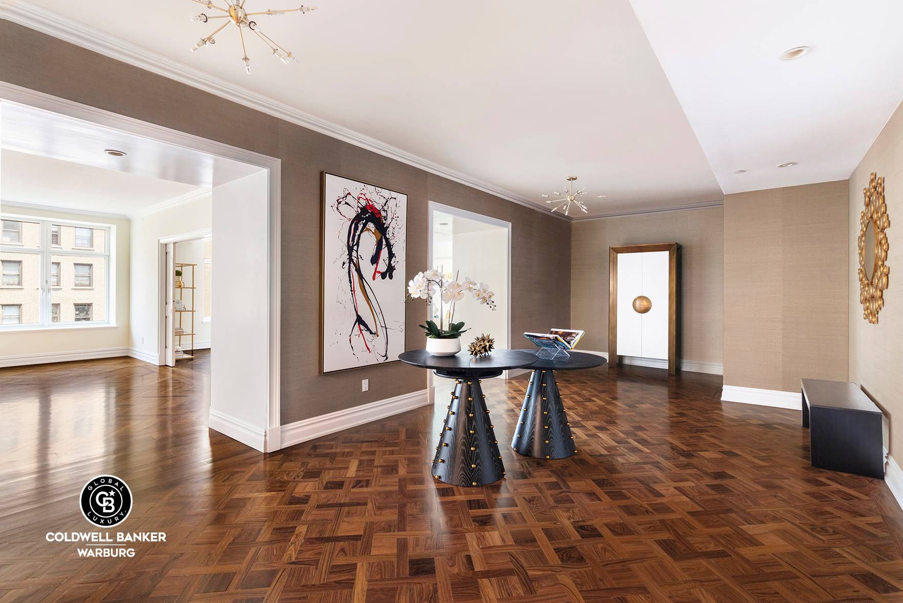 This splendid 8400 square foot residence exudes sophistication and elegance in a home offering modern amenities, classic details and grand proportions.