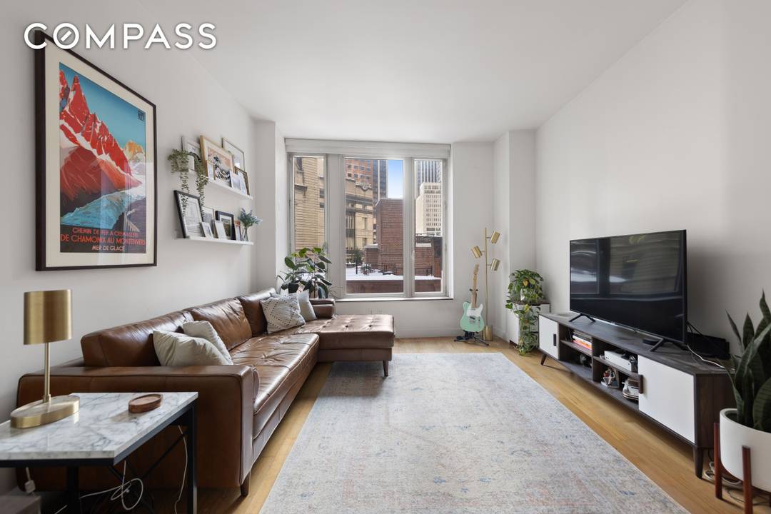 Apt 10C is a beautifully proportioned one bedroom residence with a southeastern exposure, offering a rare combination of natural sunlight, thoughtful design, and a visual connection to the surrounding rooftops ...