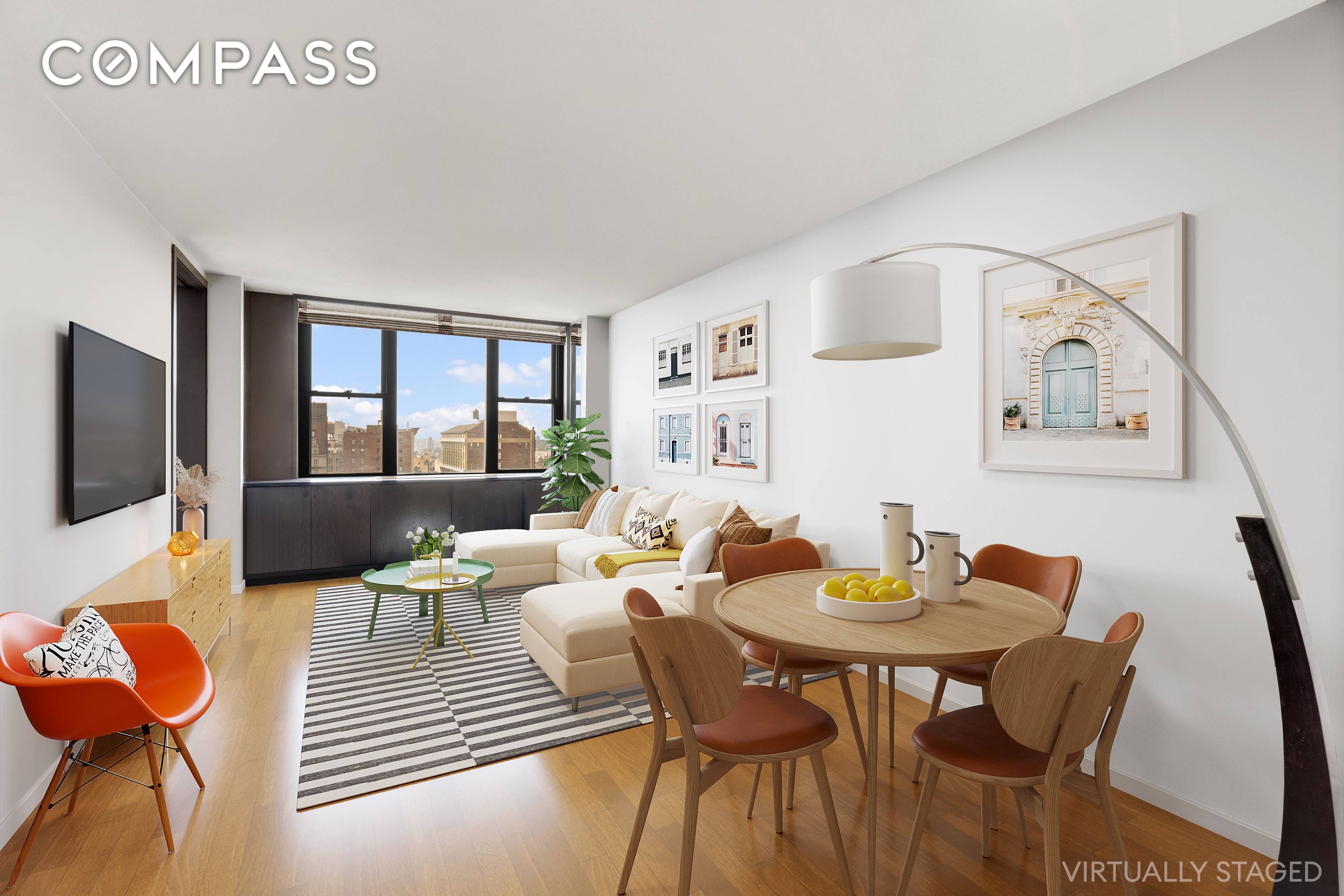 Residence 31E is a beautifully renovated true one bedroom home with expansive city views and incredible light.