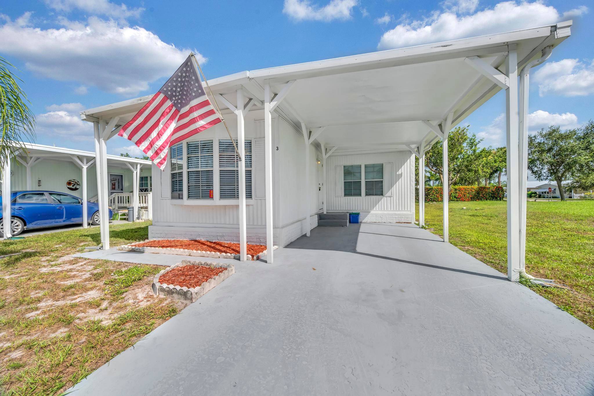 This stunning 2 bedroom, 2 bathroom mobile home has been completely remodeled with modern elegance and comfort in mind.