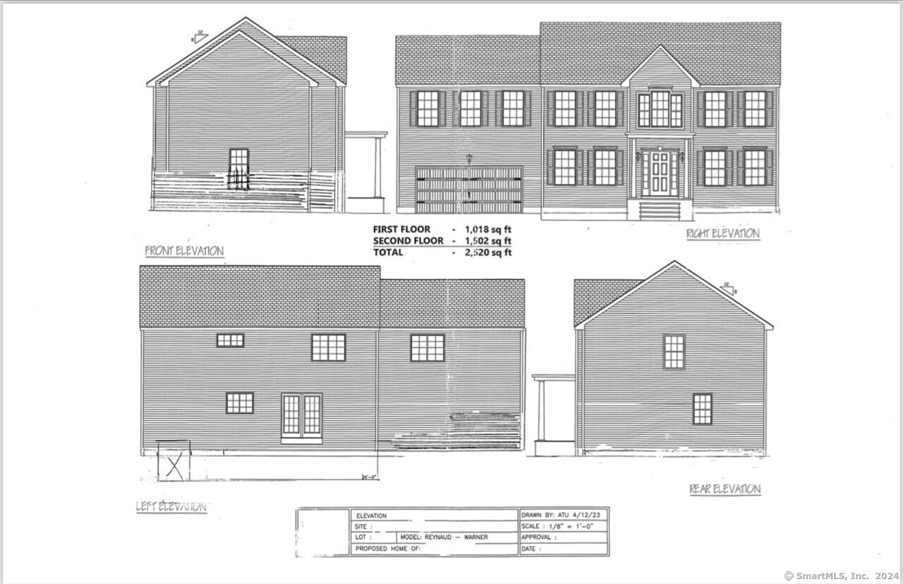 New construction, this Colonial has a total of 2520sf.