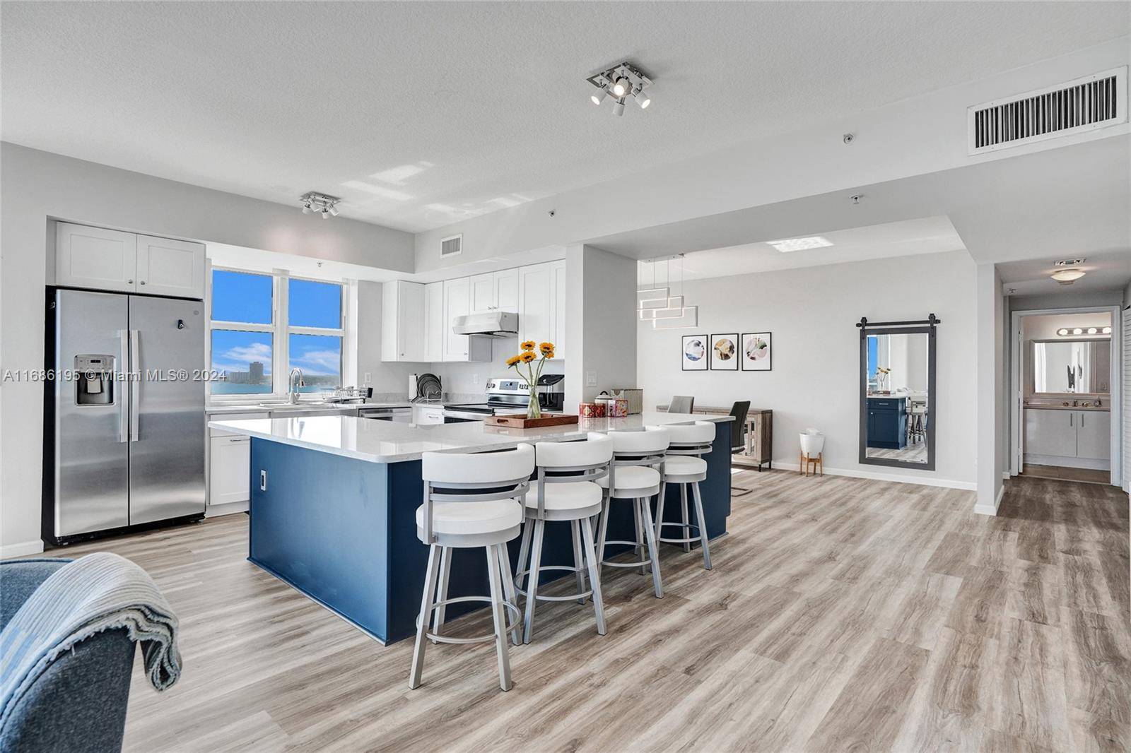 SE Corner 2bd 2BA with Den can be converted to 3 bedroom unit at 360 Condominium in North Bay Village, a three island paradise, in the heart of Biscayne Bay.