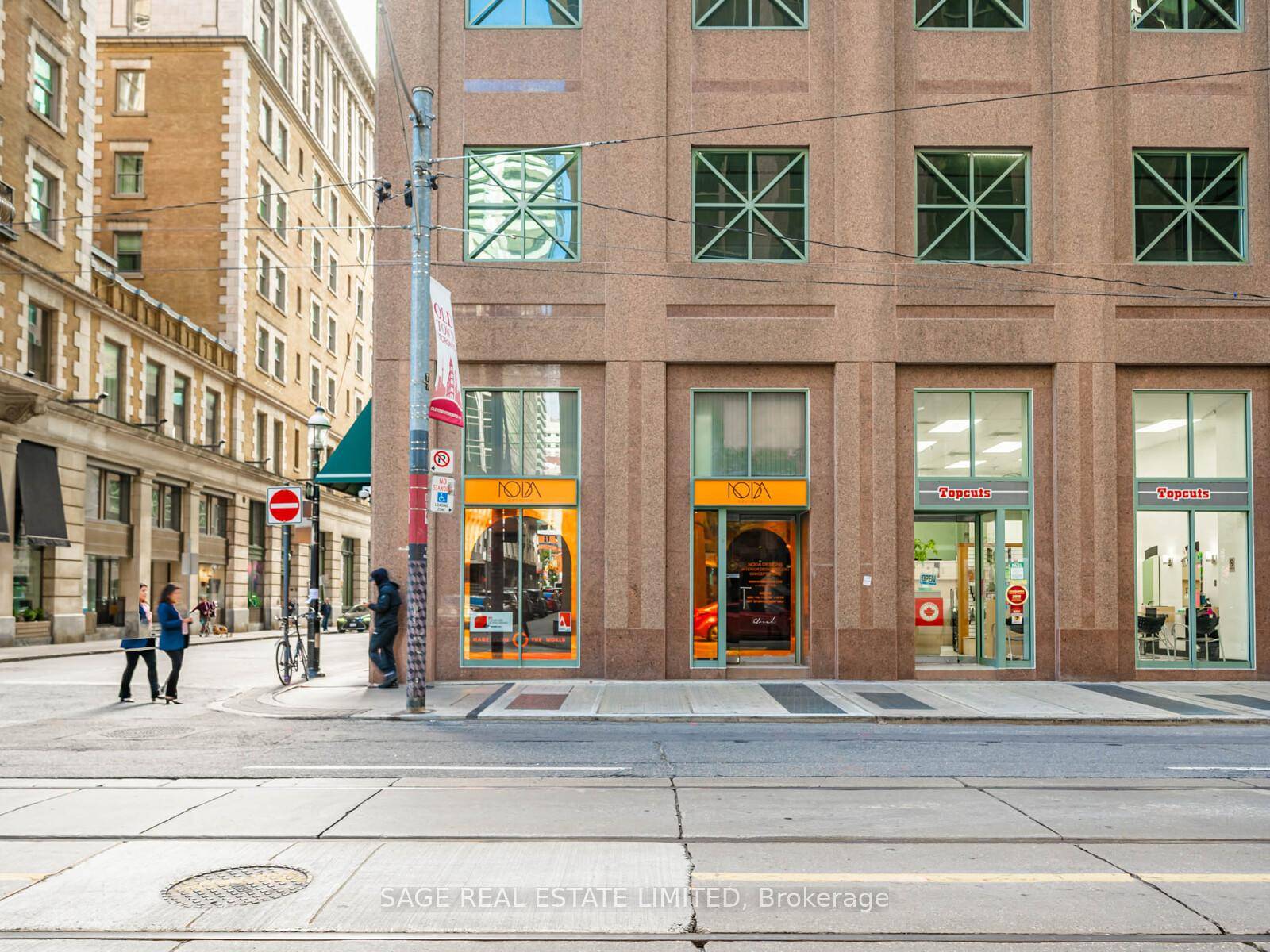 Street level corner retail space available at 11 King St E, fronting King E and Victoria.