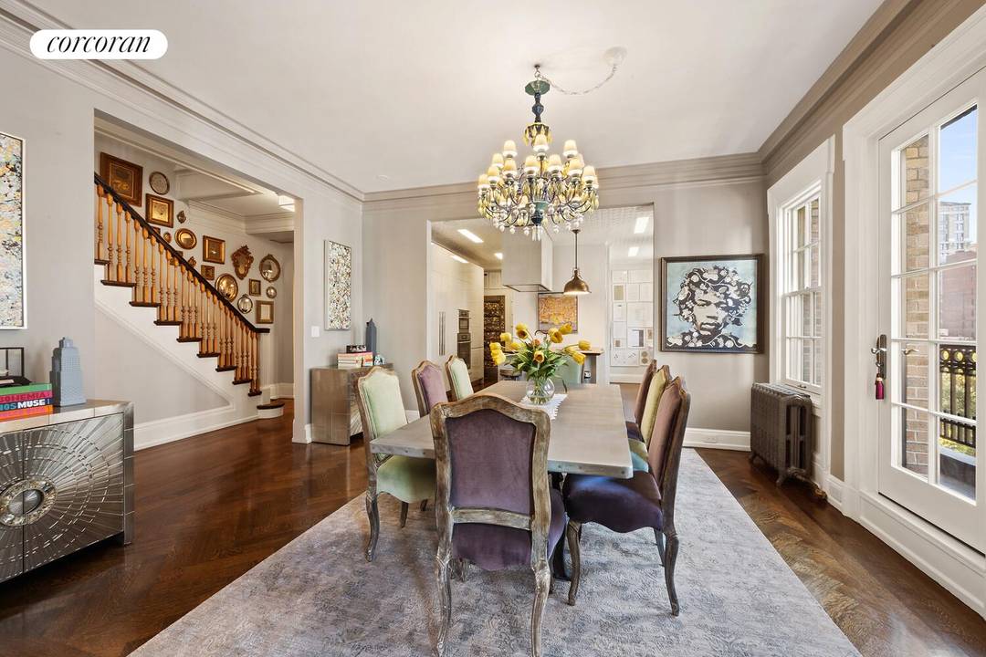 Located in one of Gramercy Park's most distinctive prewar cooperatives, One Lexington Avenue, this expansive 5 bedroom, 3.