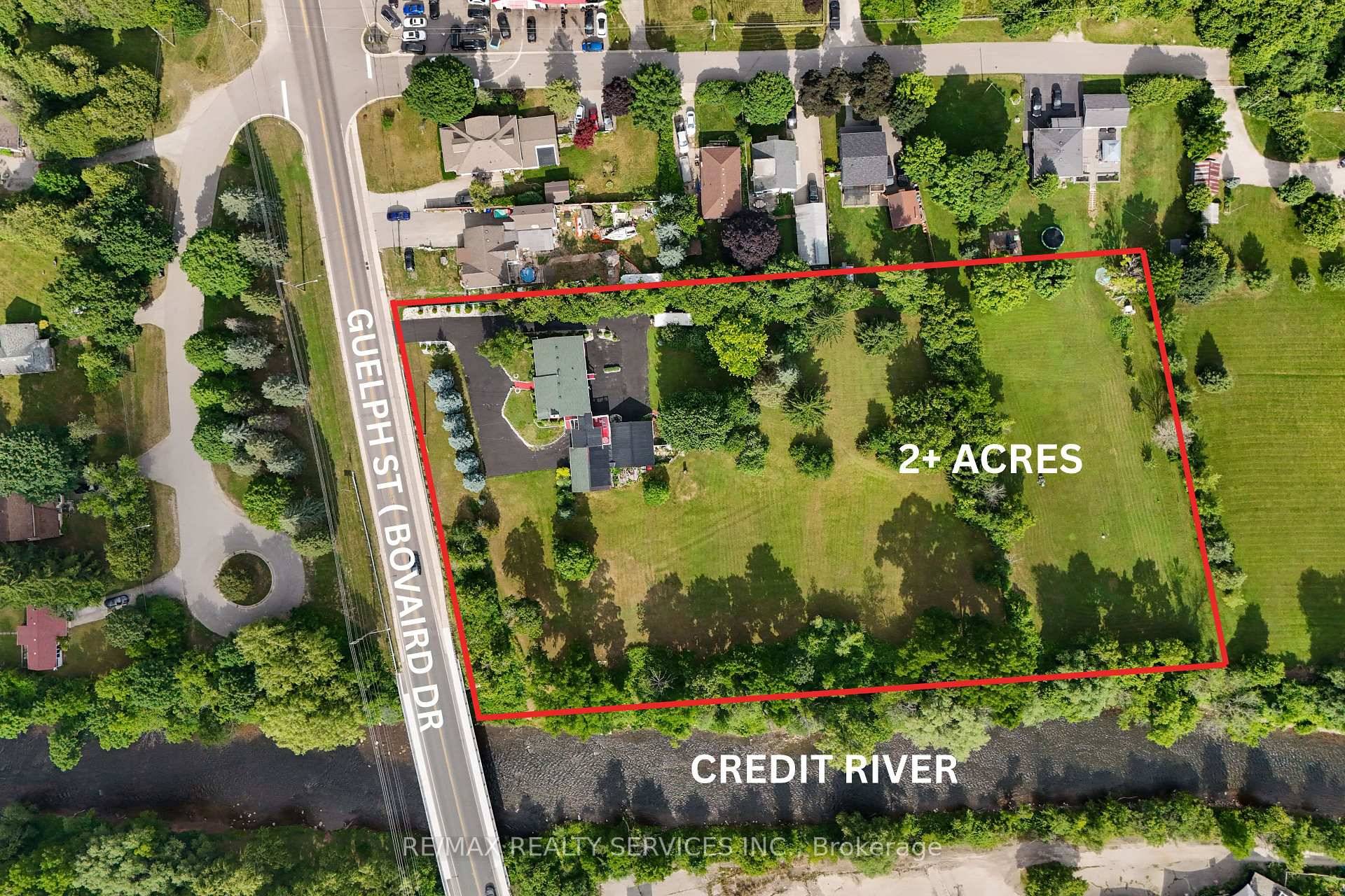 Rare Opportunity on Over 2 Acres with 331 Ft Frontage Backing Onto the Credit River !