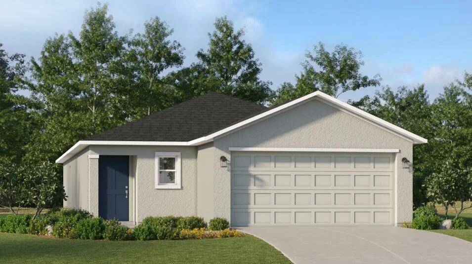 This new home is laid out on a single level for low maintenance living.