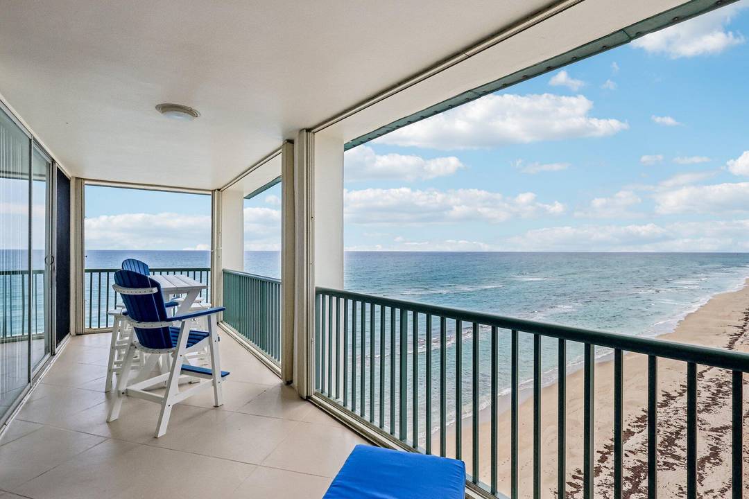 Experience breathtaking oceanfront views from this beautifully remodeled 2 bdrm, 2 ba split plan penthouse located directly on the sand of Singer Island Beach.