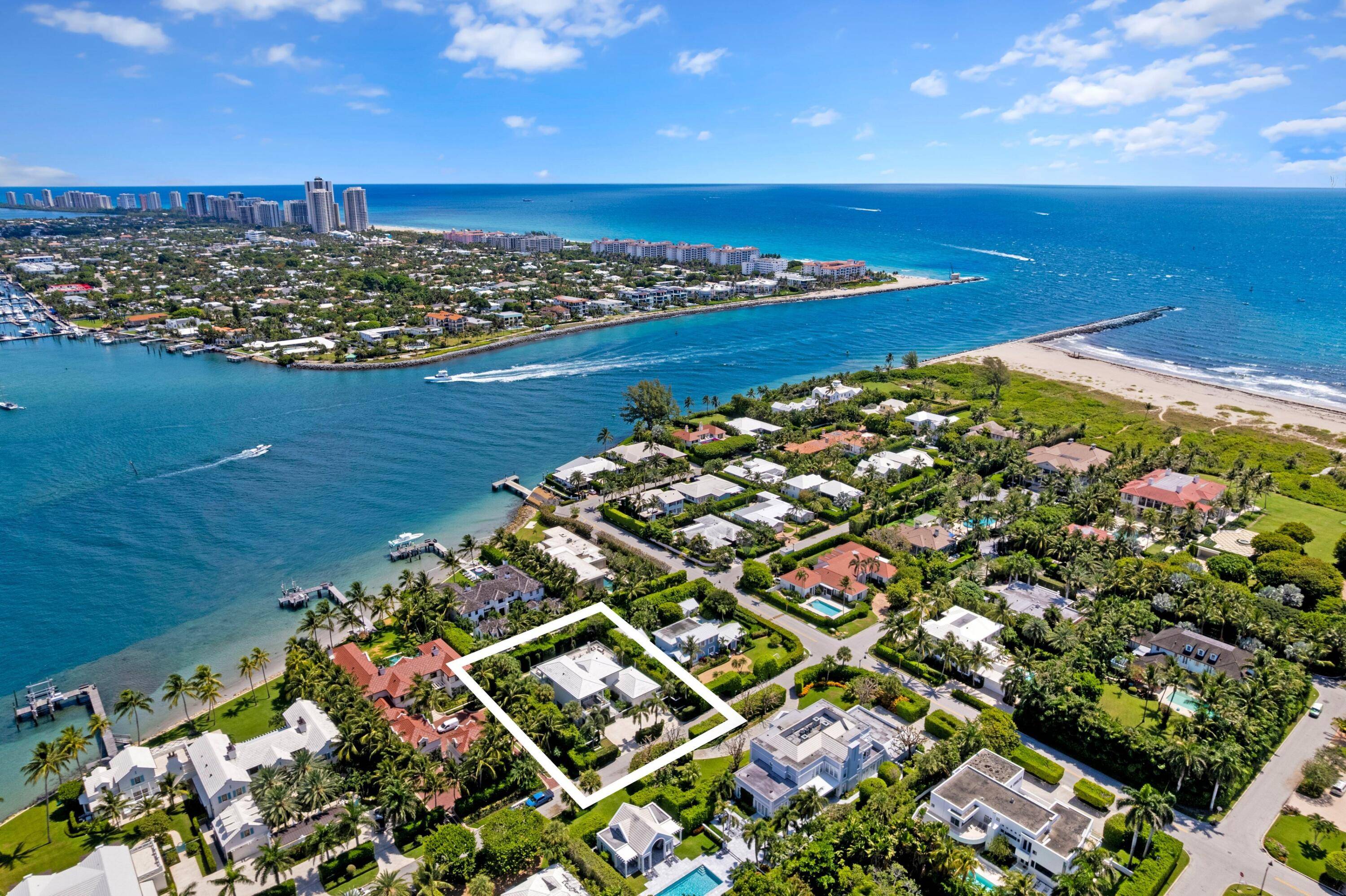 Discover a modern masterpiece nestled in the serene north end of Palm Beach.