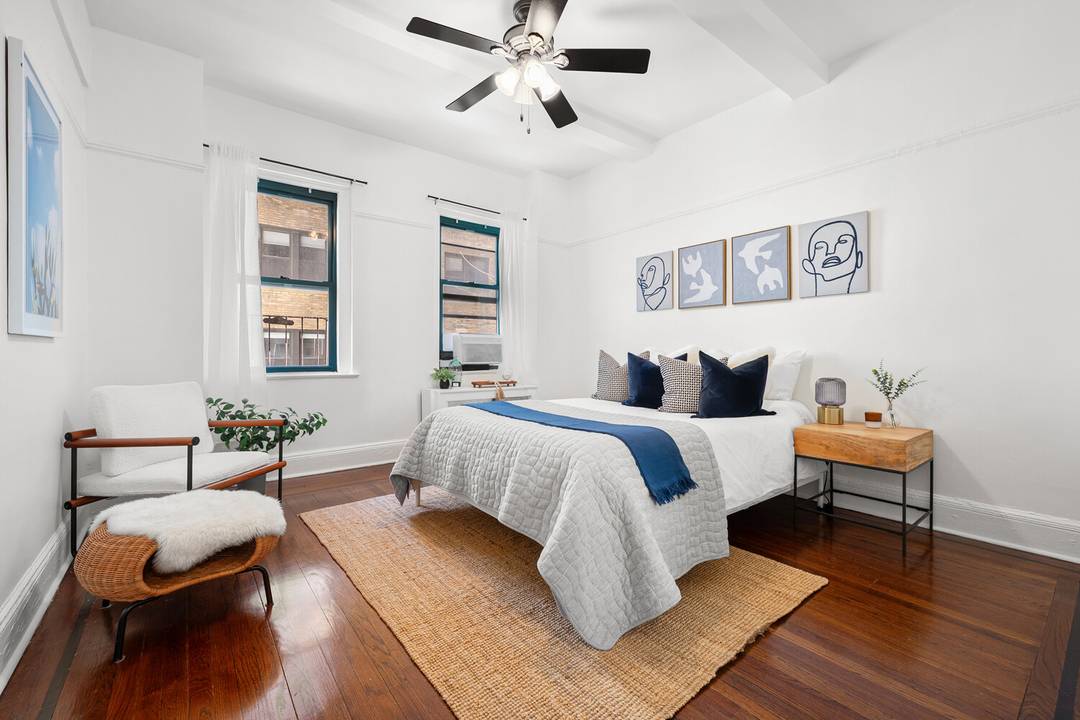 Welcome to this inviting one bedroom residence on the corner of Central Park, where classic charm meets a thoughtful layout and comfortable living.