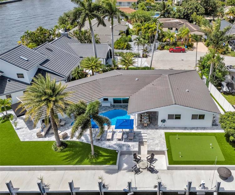 Villa Azul is a stunning waterfront estate available for short, mid, and long term rental in Fort Lauderdale's prestigious Bermuda Riviera.